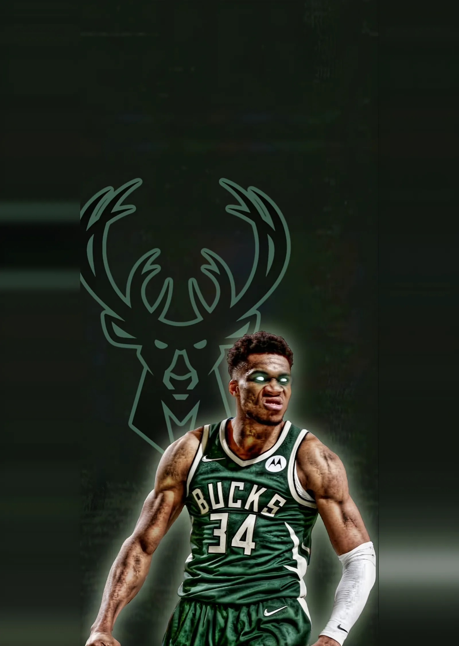 Giannis Antetokounmpo: Parlayan Geyik Amblemi metal tablo