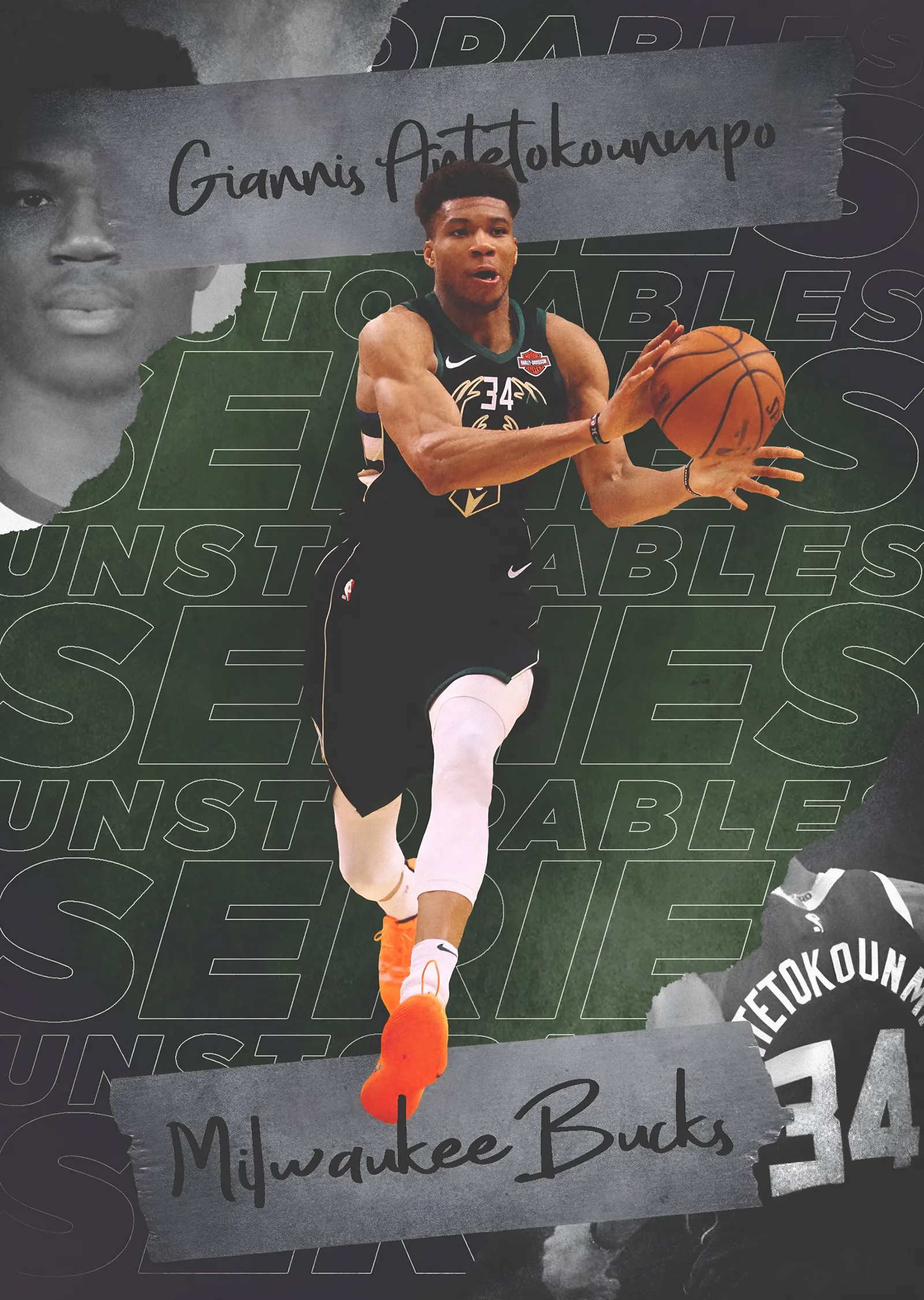 Giannis Antetokounmpo: Unstoppable Series metal tablo