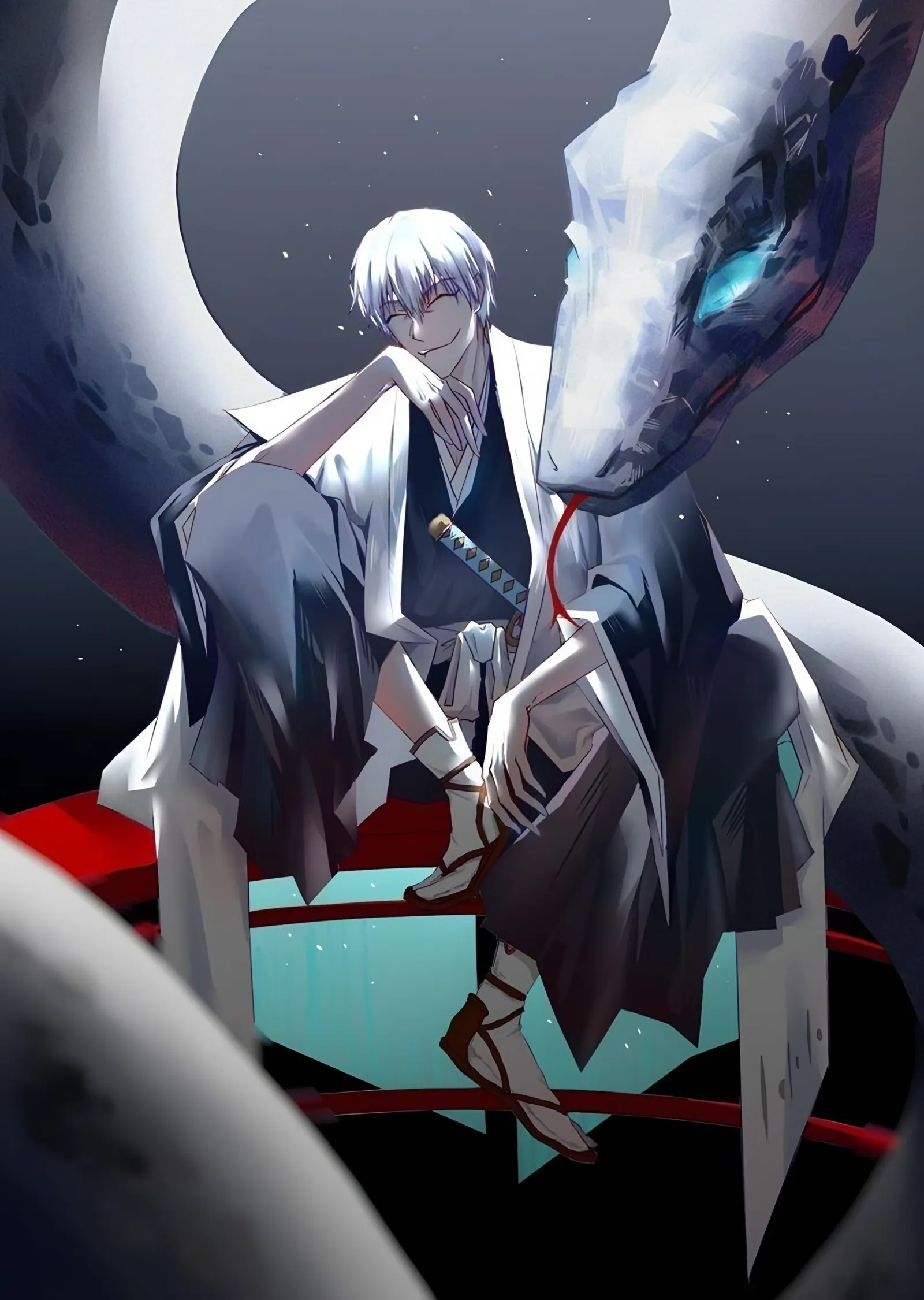 Gin Ichimaru - Beyaz Ejderha metal tablo