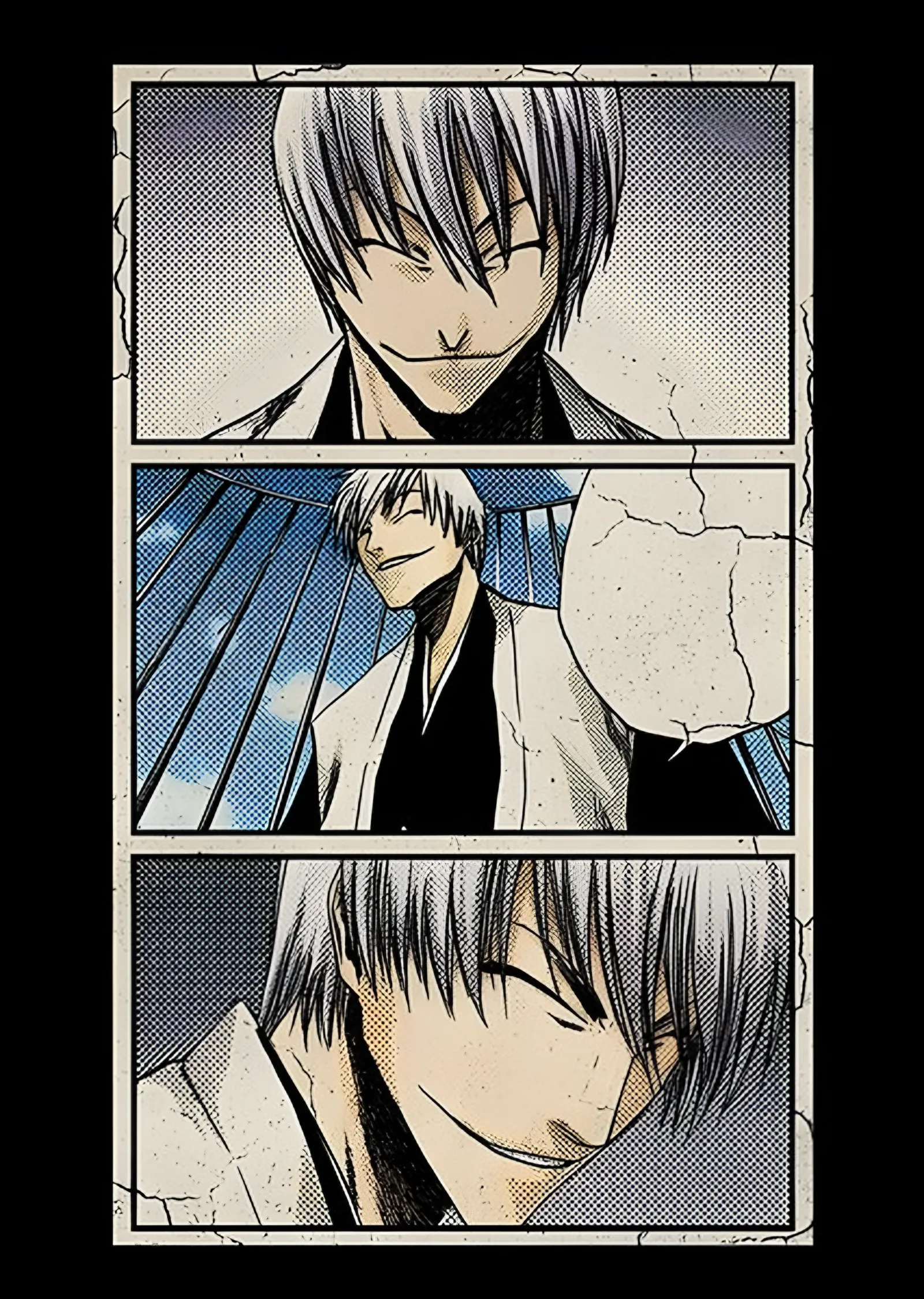 Gin Ichimaru - Manga Panelleri metal tablo