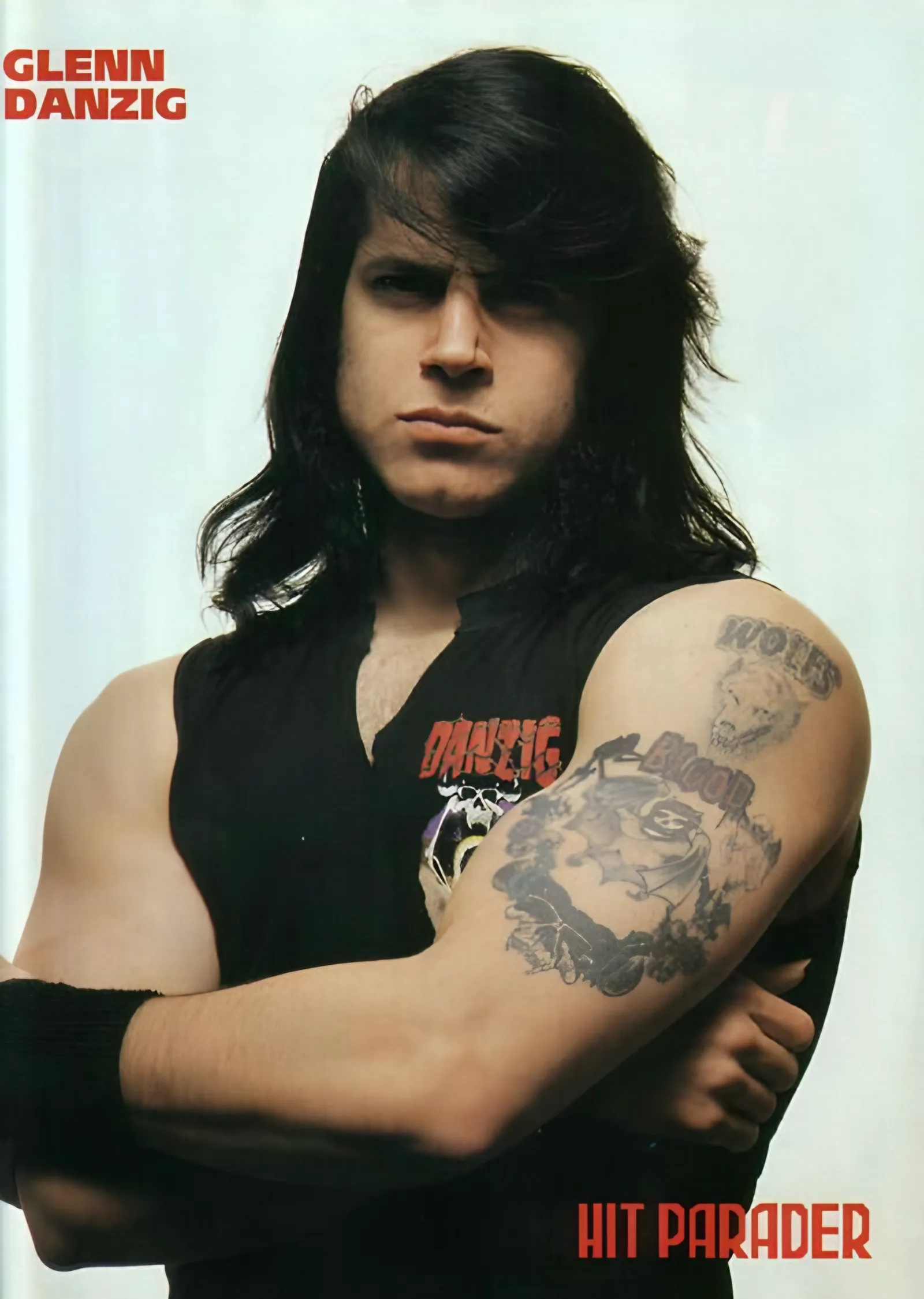 Glenn Danzig: Hit Parader Kapak Portresi metal tablo