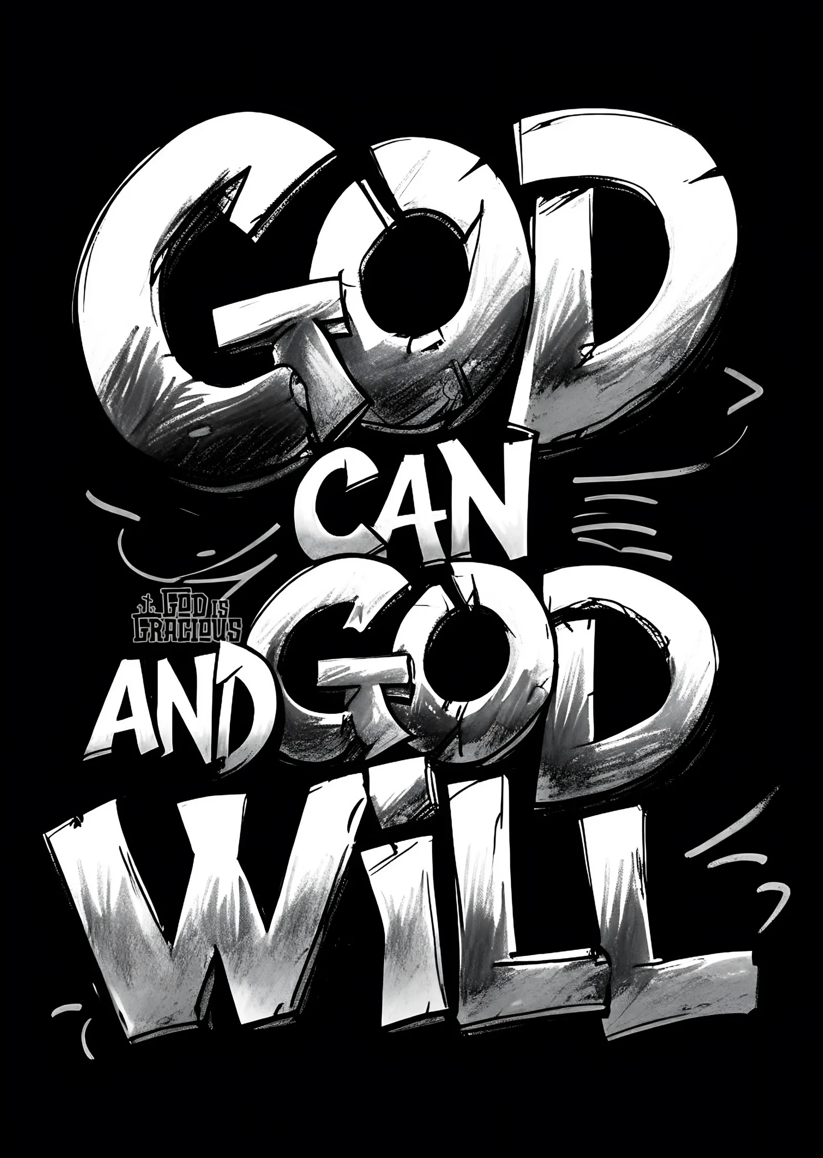 God Can and God Will metal tablo
