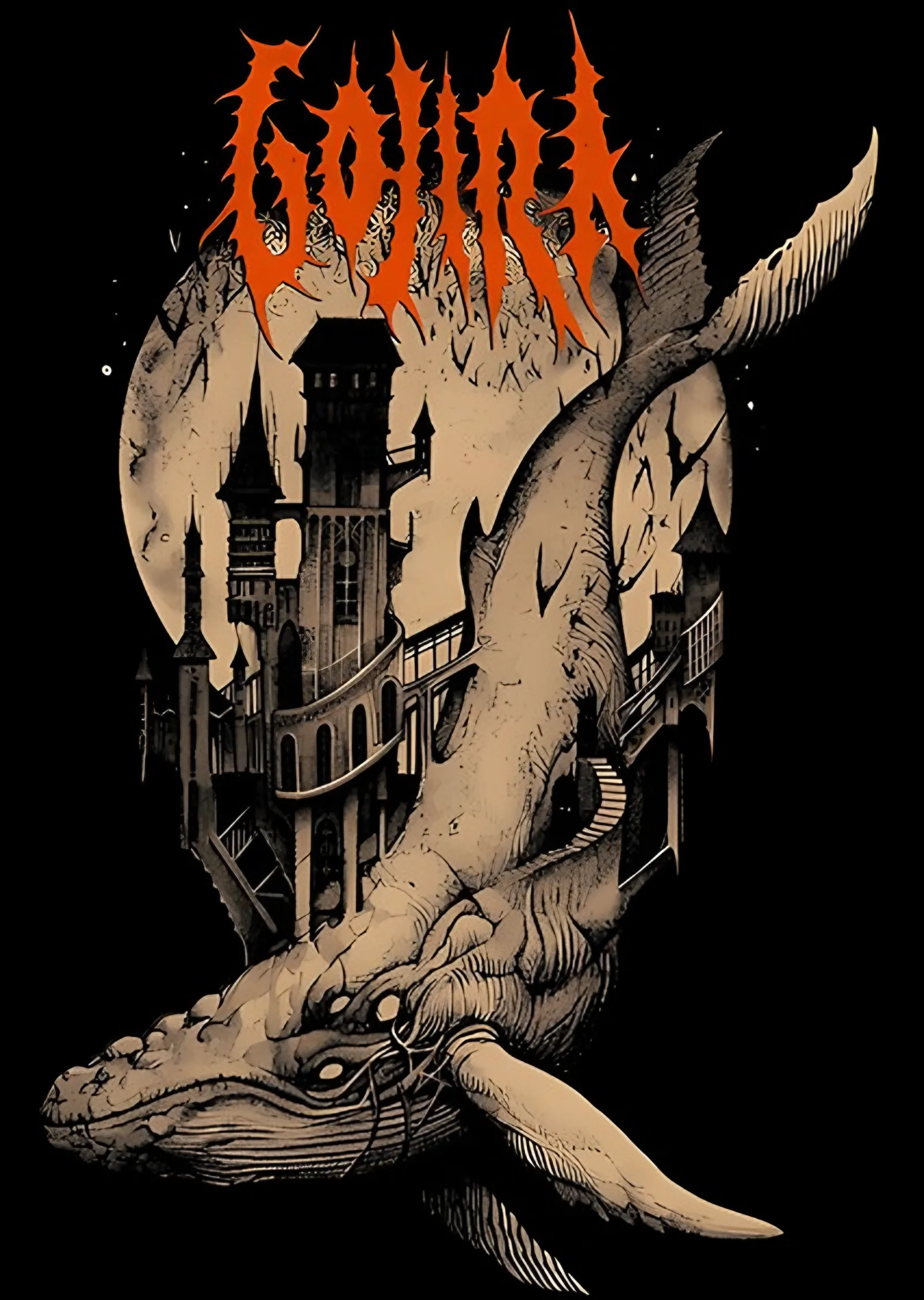 Gojira - Balina ve Kule metal tablo