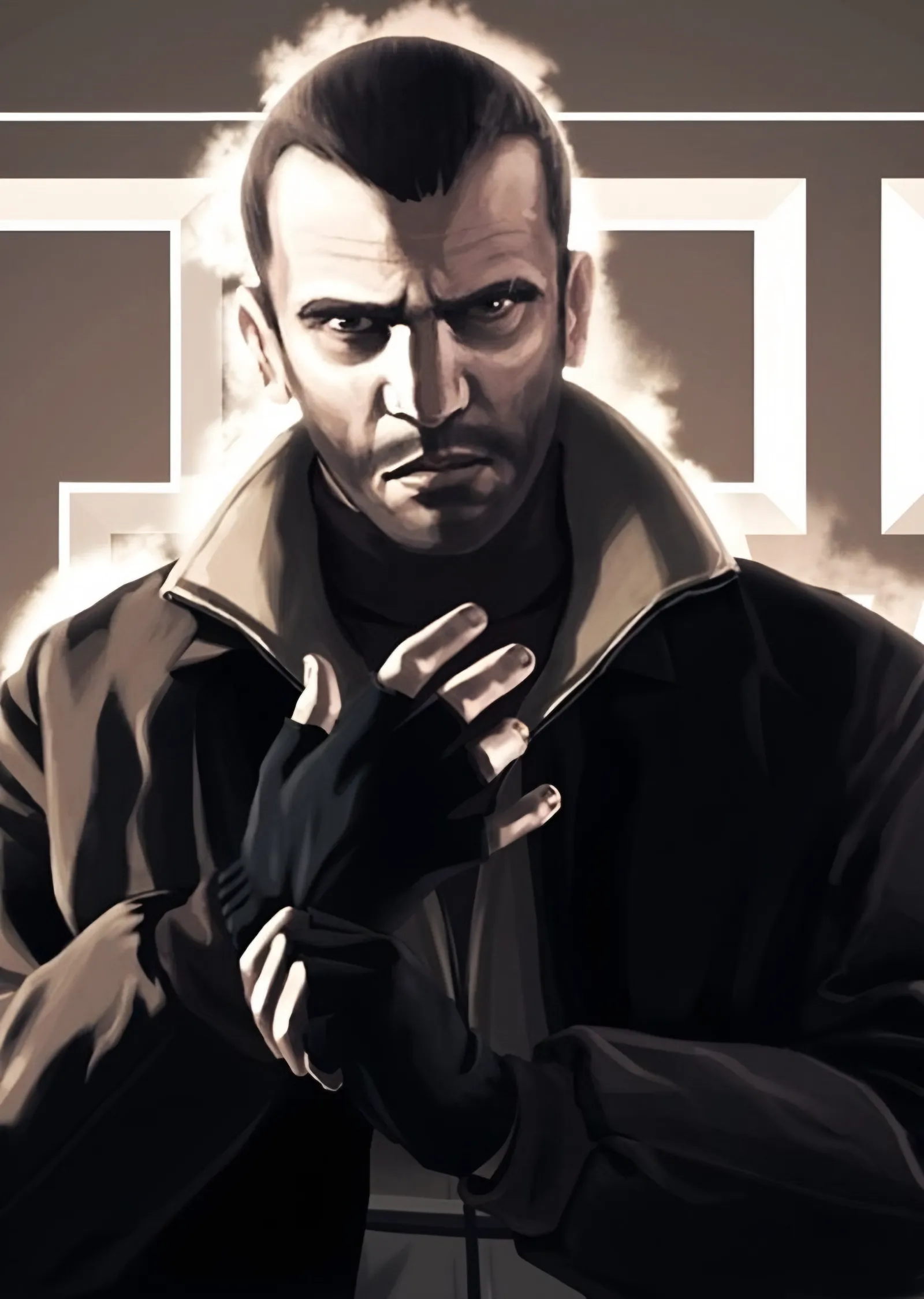 Grand Theft Auto IV - Niko metal tablo
