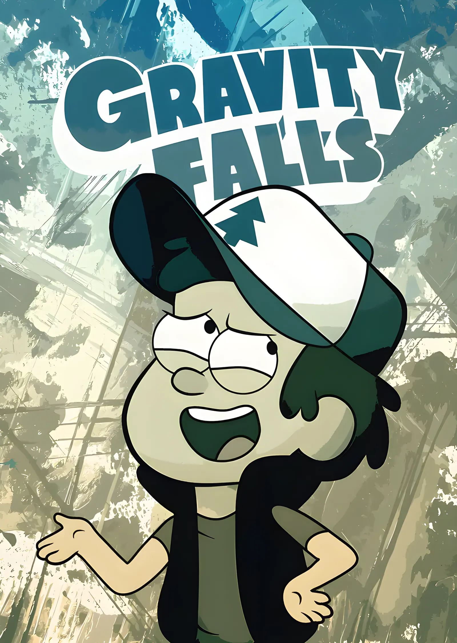 Gravity Falls - Dipper Pines metal tablo
