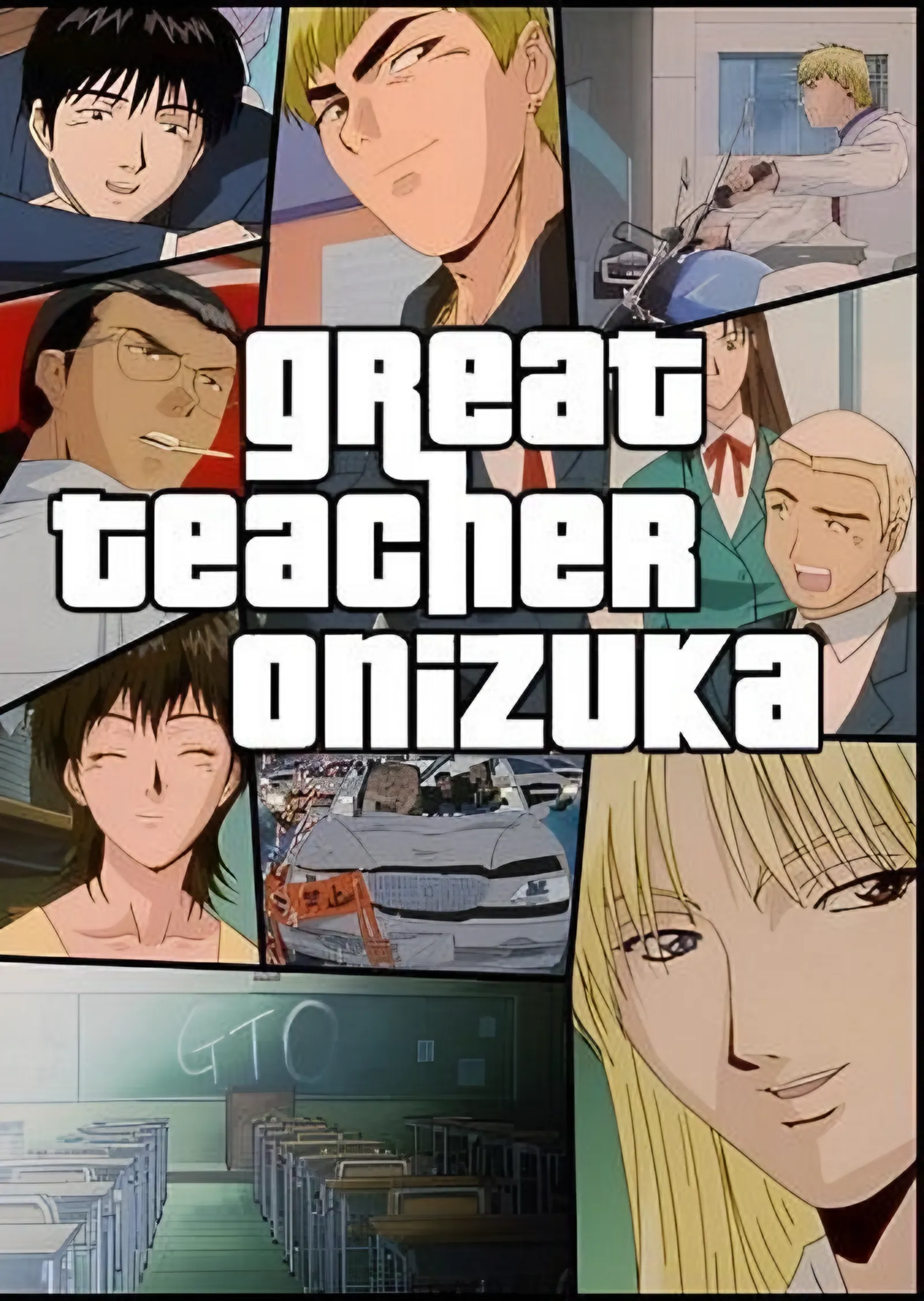 Great Teacher Onizuka - Karakter Panelleri metal tablo