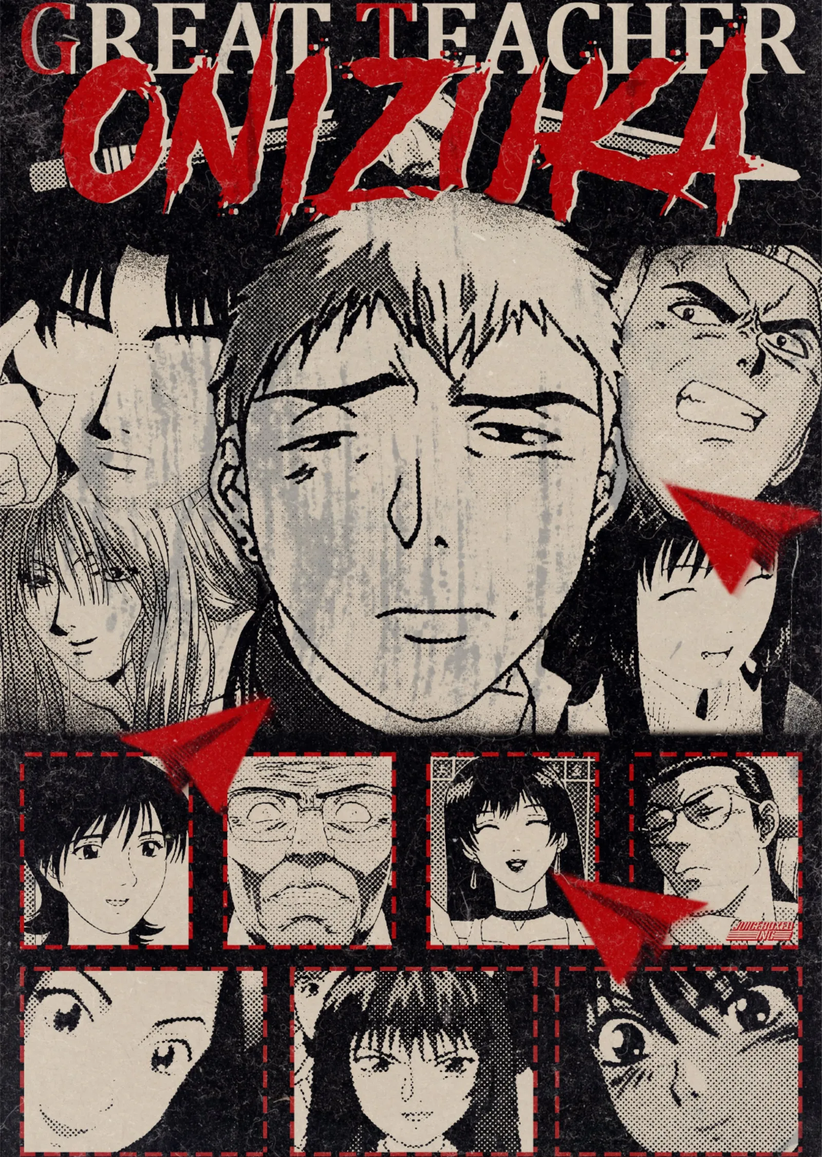 Great Teacher Onizuka - Yüzler metal tablo