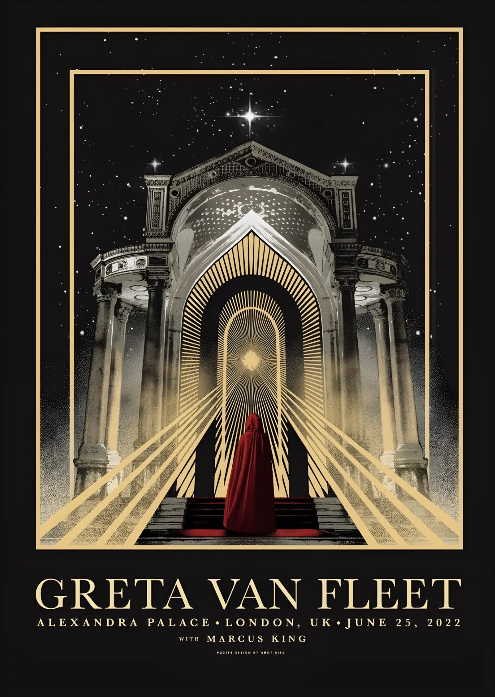 Greta Van Fleet - Alexandra Palace 2022 metal tablo