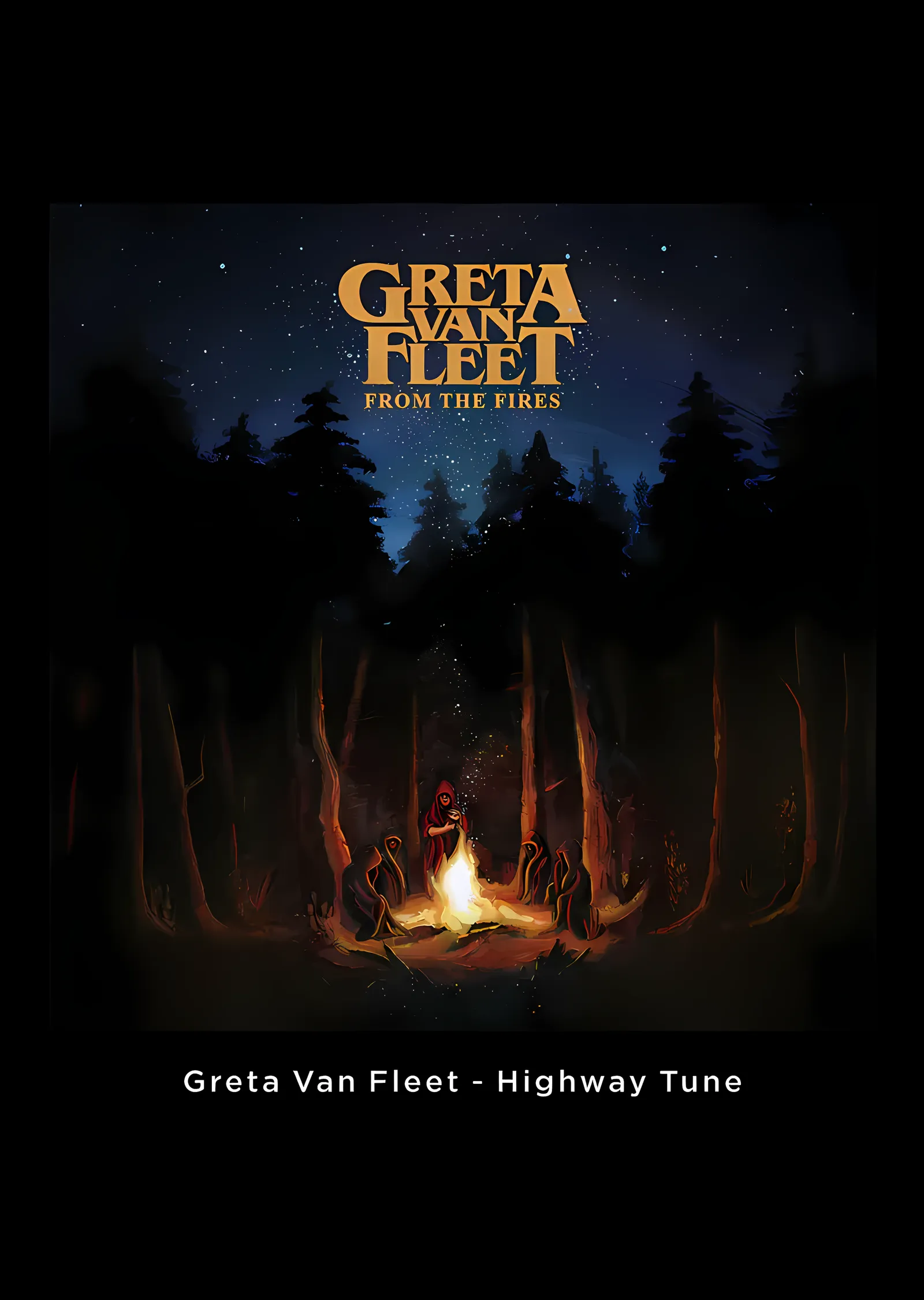 Greta Van Fleet - From The Fires metal tablo
