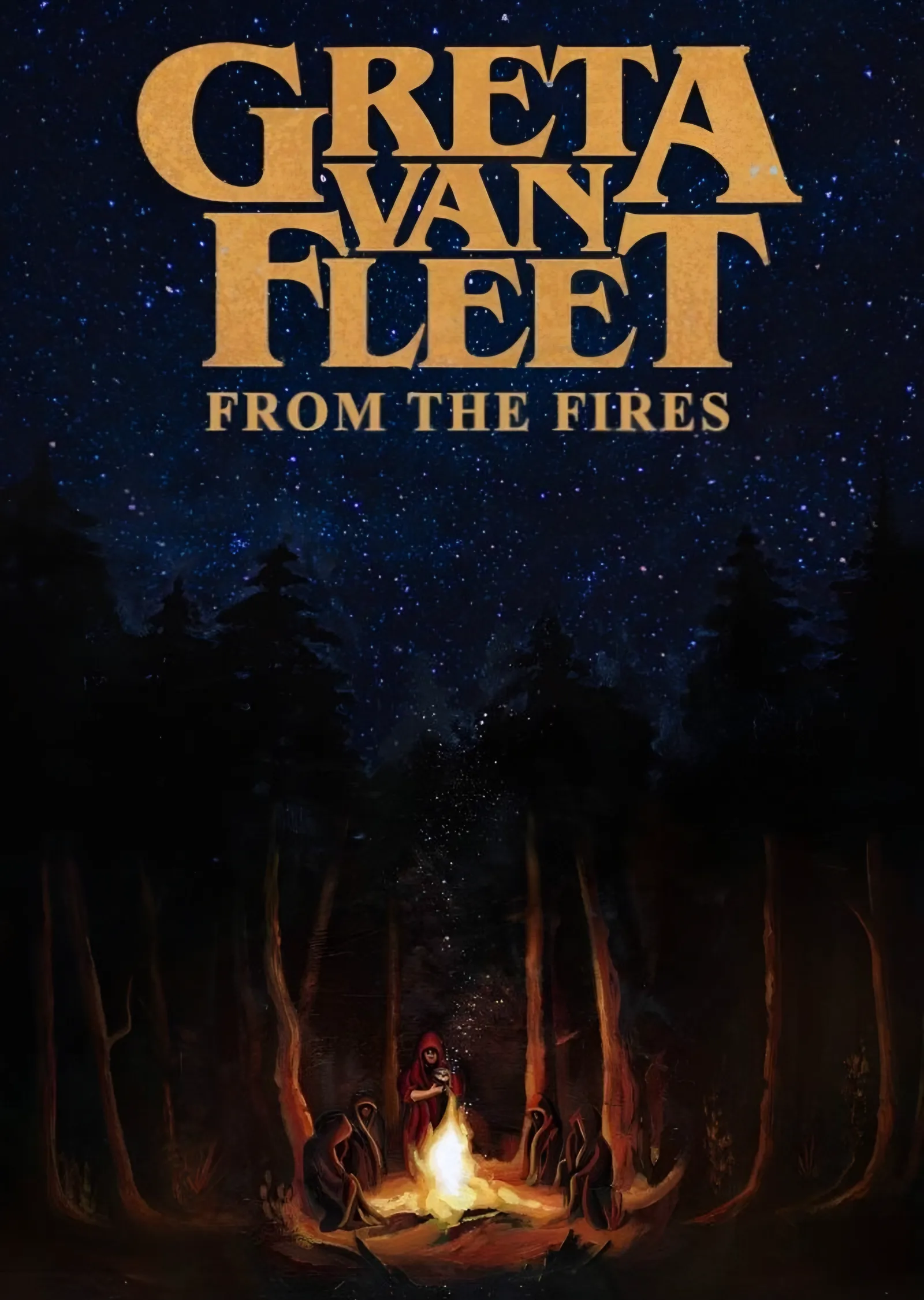 Greta Van Fleet - From The Fires Orman Sahnesi metal tablo