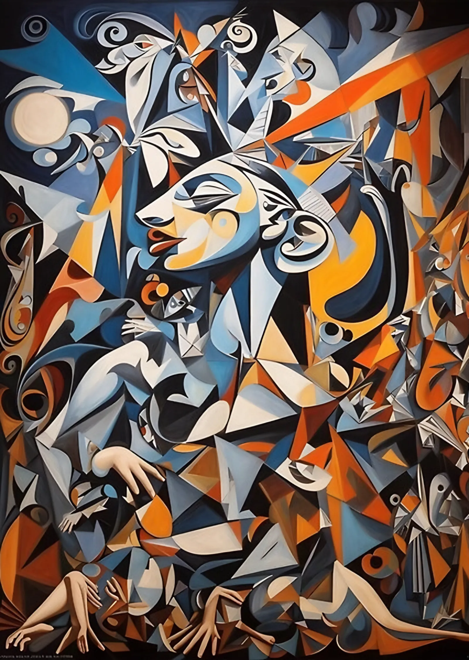 Guernica Fraktal Varyasyon metal tablo