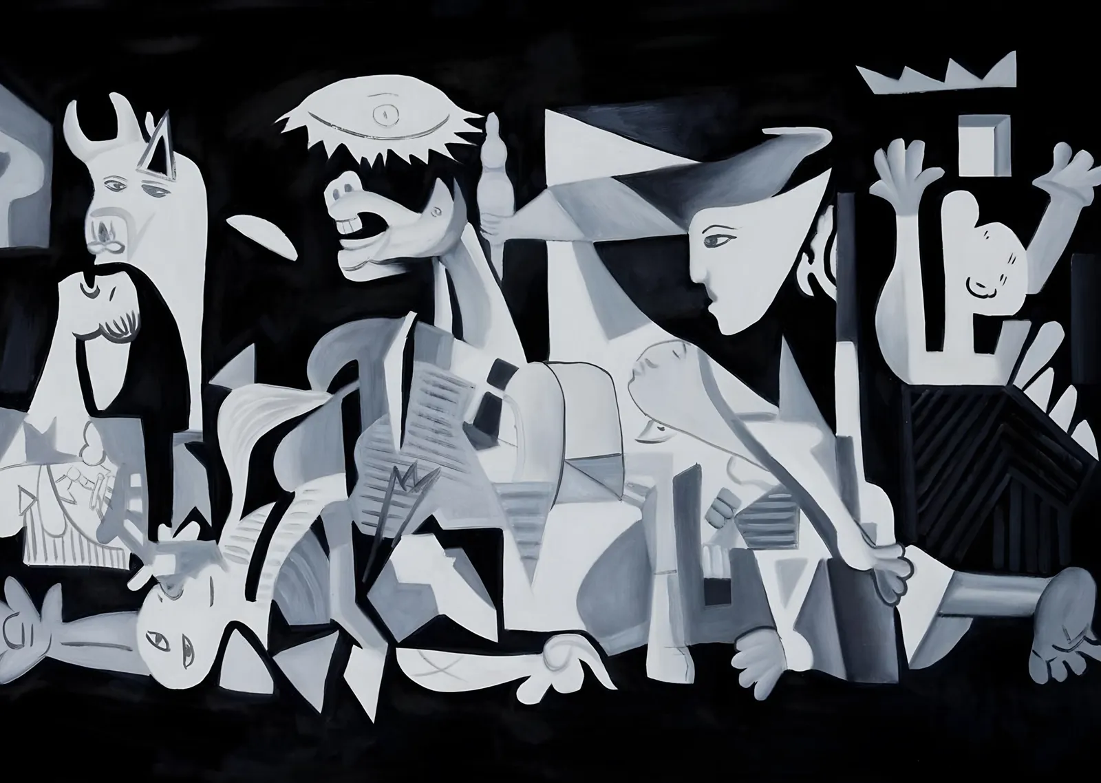 Guernica - Pablo Picasso metal tablo