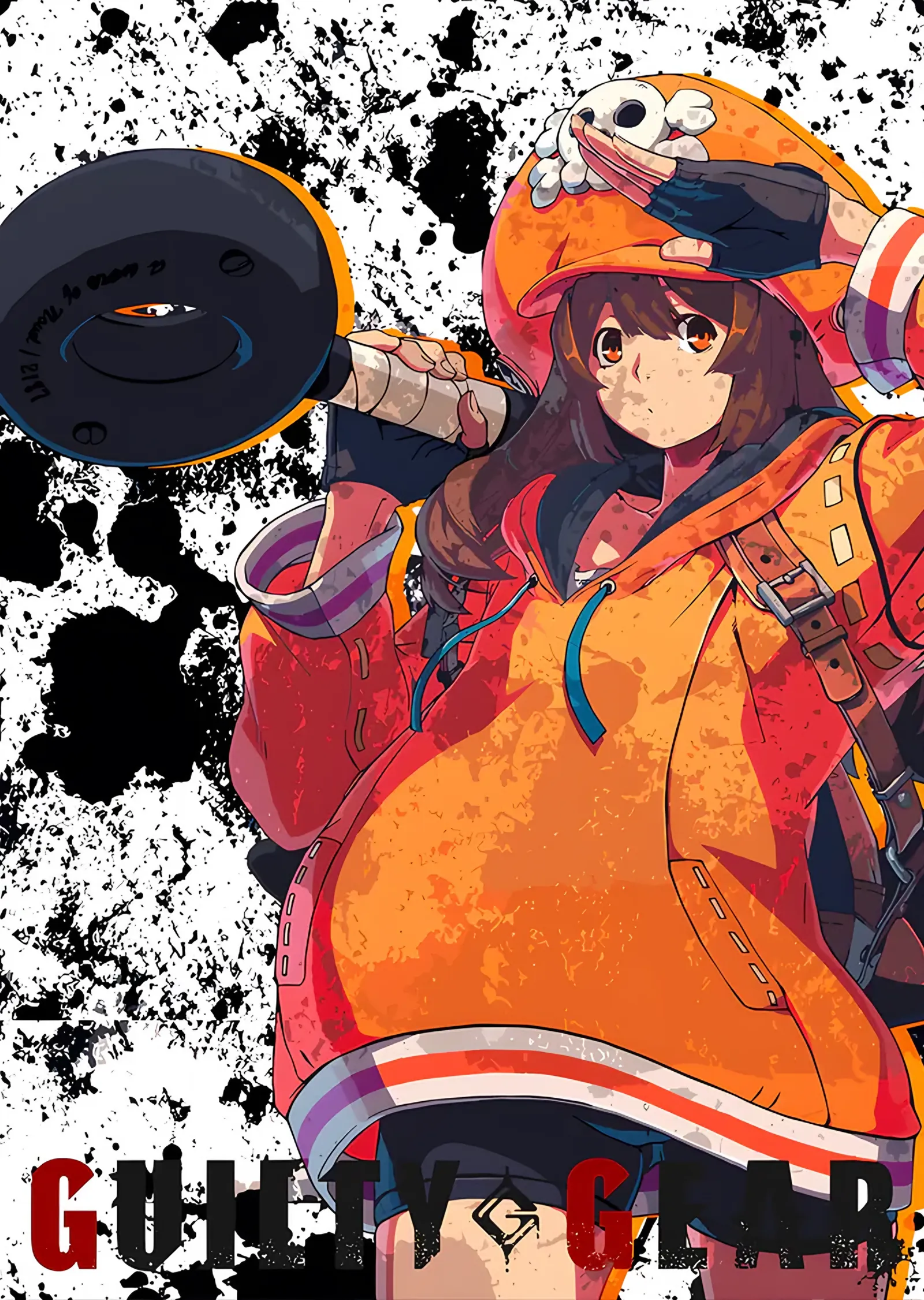 Guilty Gear Strive: Turuncu Montlu Karakter metal tablo