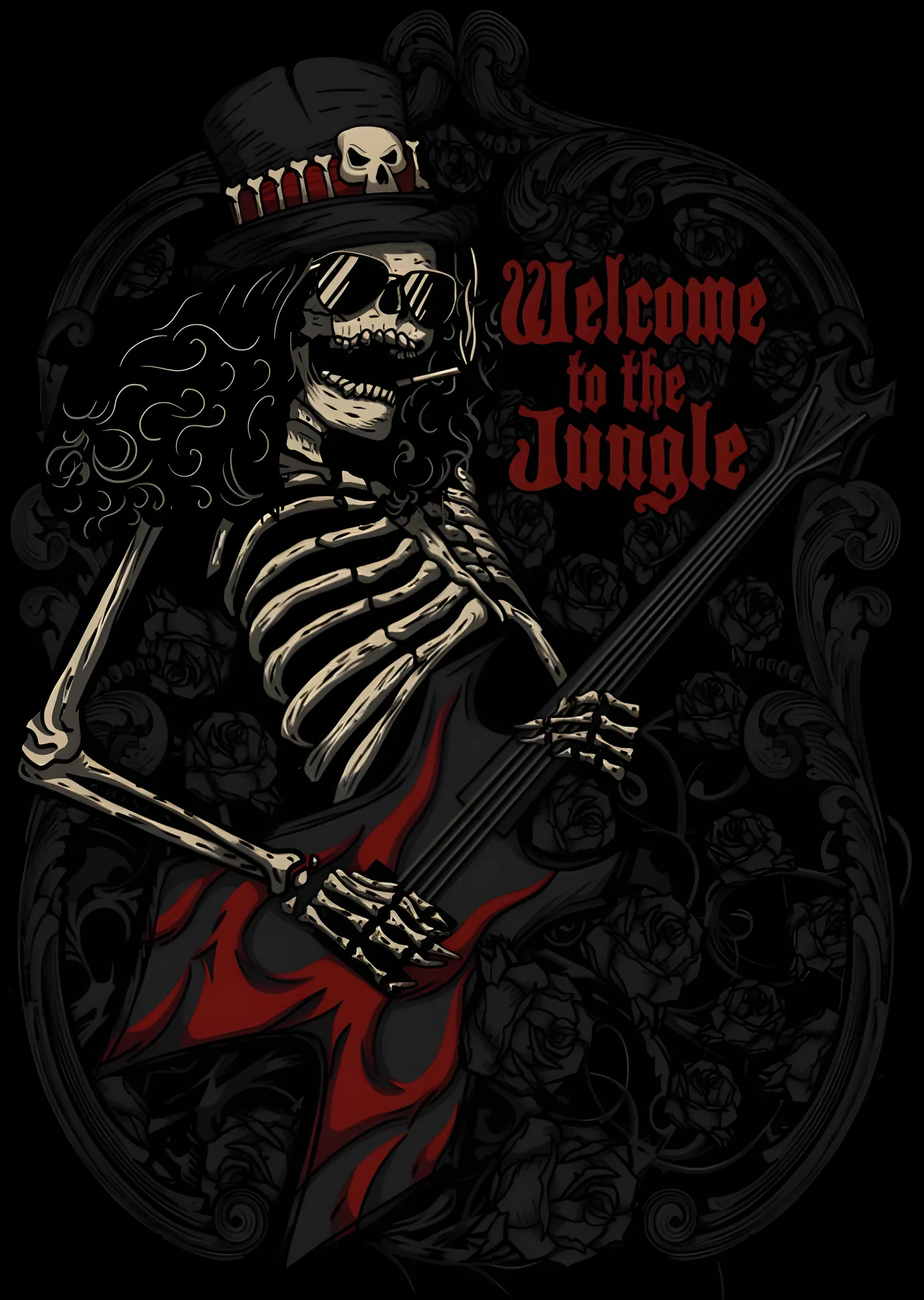 Guns N' Roses - Welcome to the Jungle metal tablo