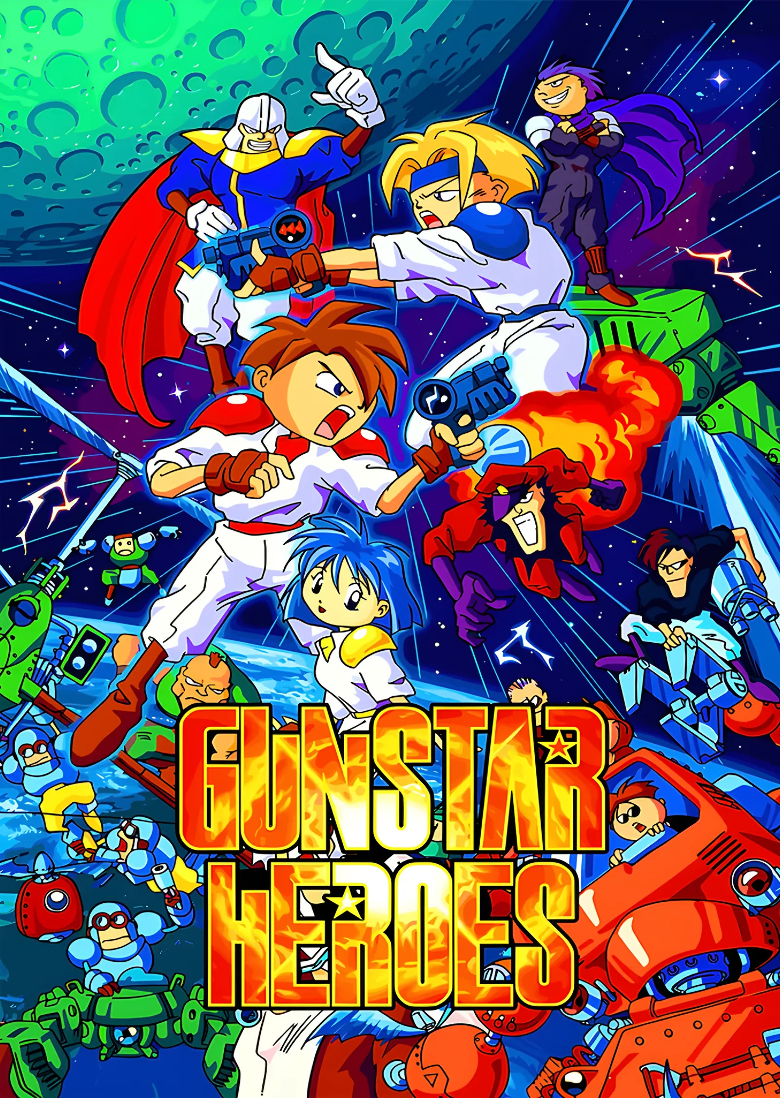 Gunstar Heroes: Retro Kahraman Kadrosu metal tablo