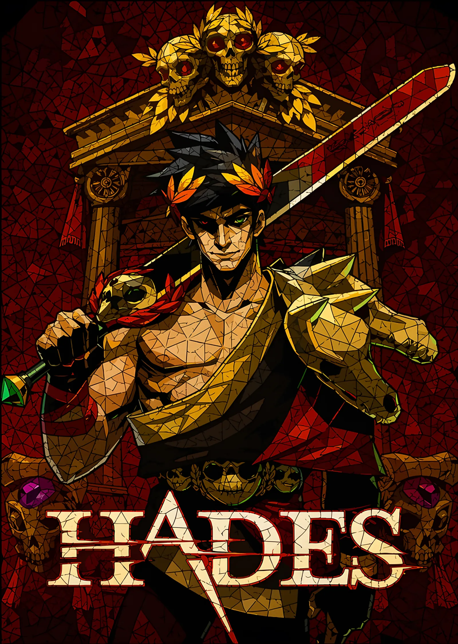 Hades Vitray metal tablo
