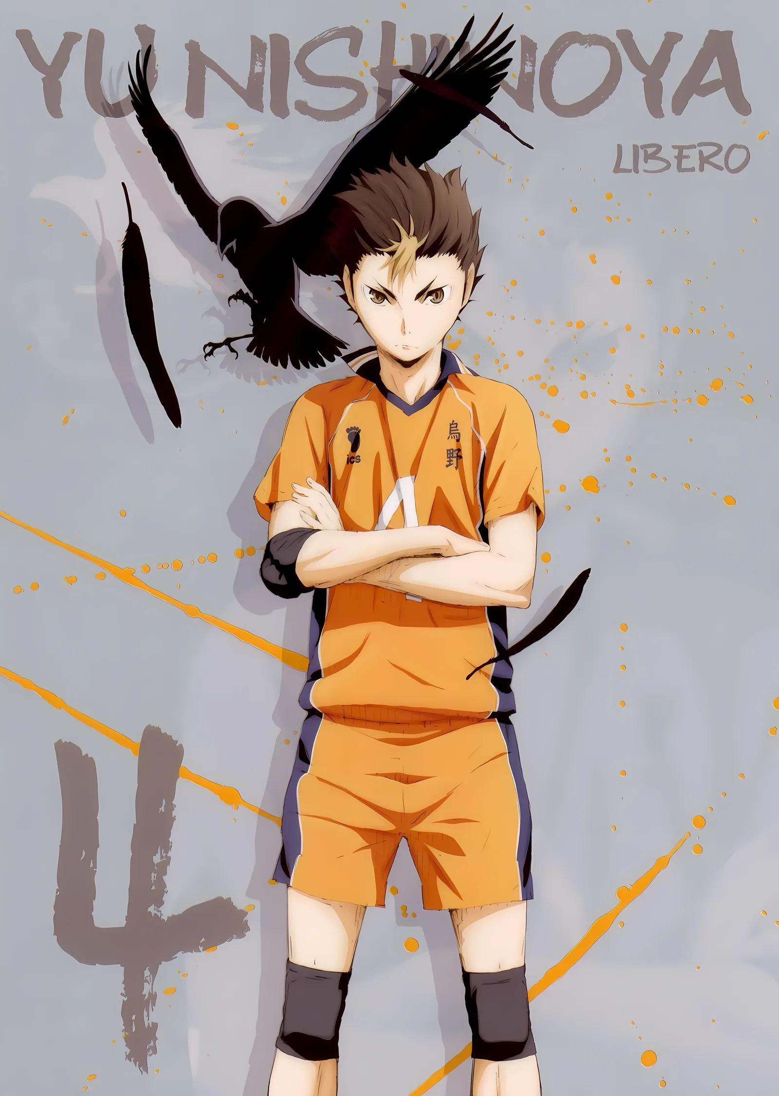 Haikyu!! Yu Nishinoya Libero metal tablo