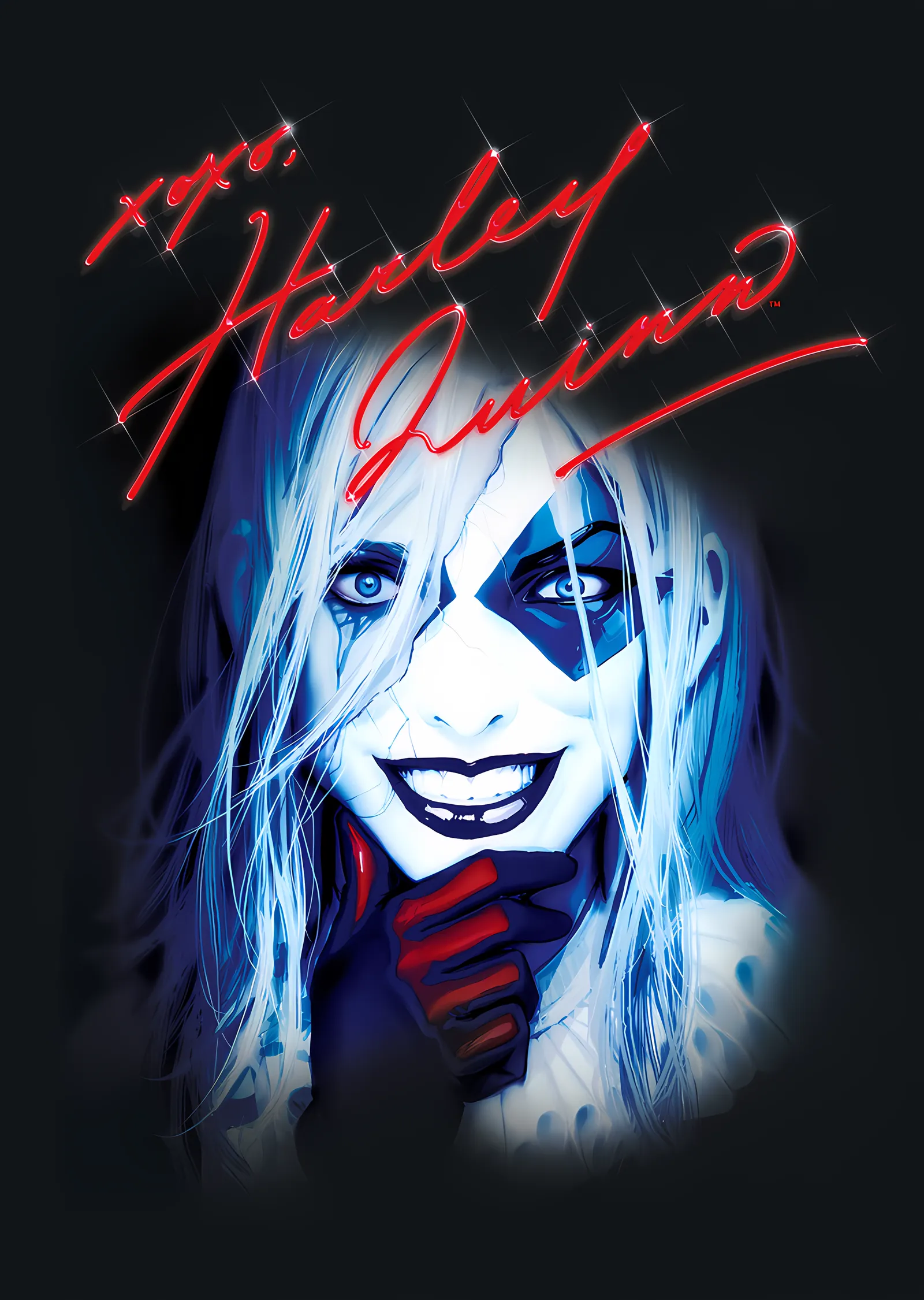 Harley Quinn: Mischievous Glow metal tablo