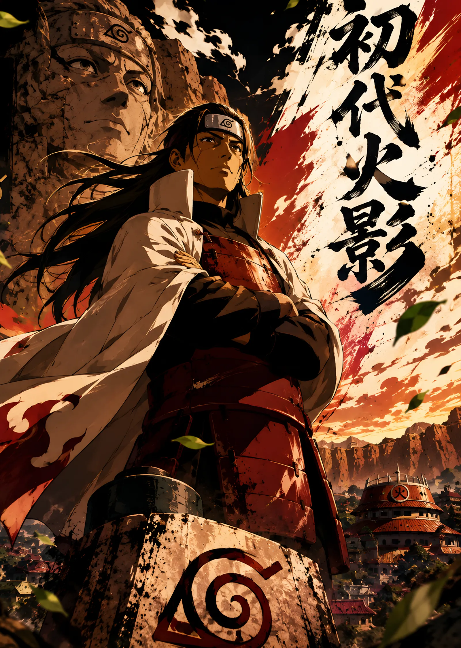 Hashirama Senju - İlk Hokage metal tablo