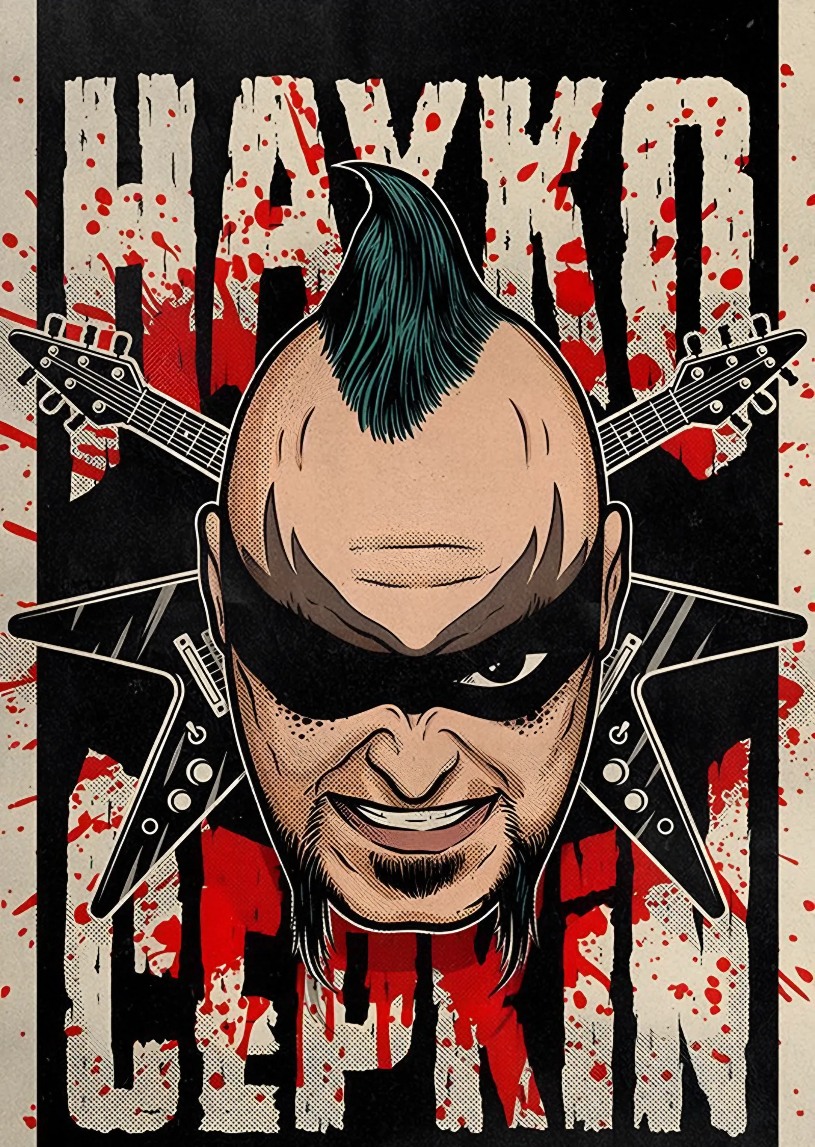 Hayko Cepkin - Çizgi Roman Portresi metal tablo