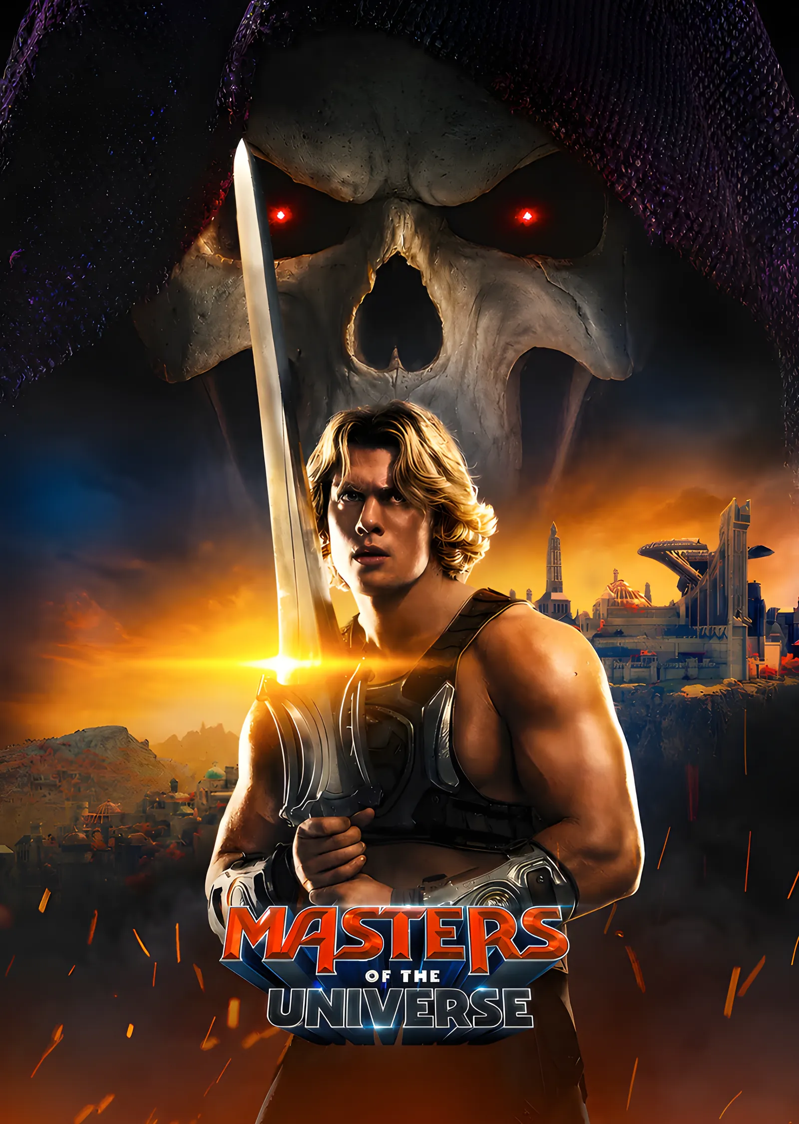 He-Man - Kılıç ve Kurukafa metal tablo