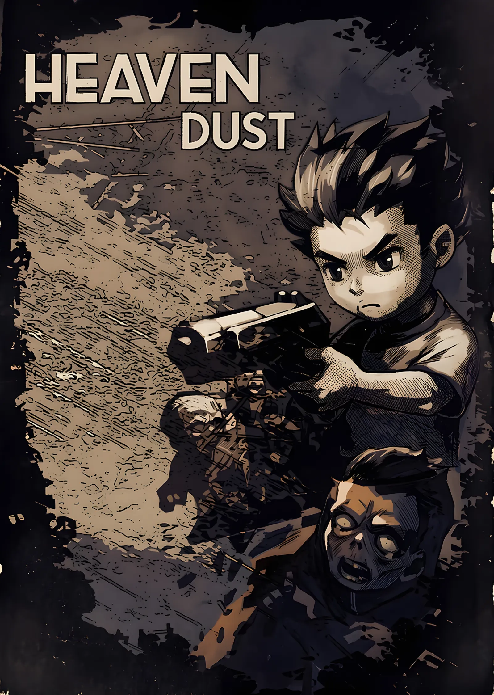 Heaven Dust: Tabancalı Genç ve Zombiler metal tablo