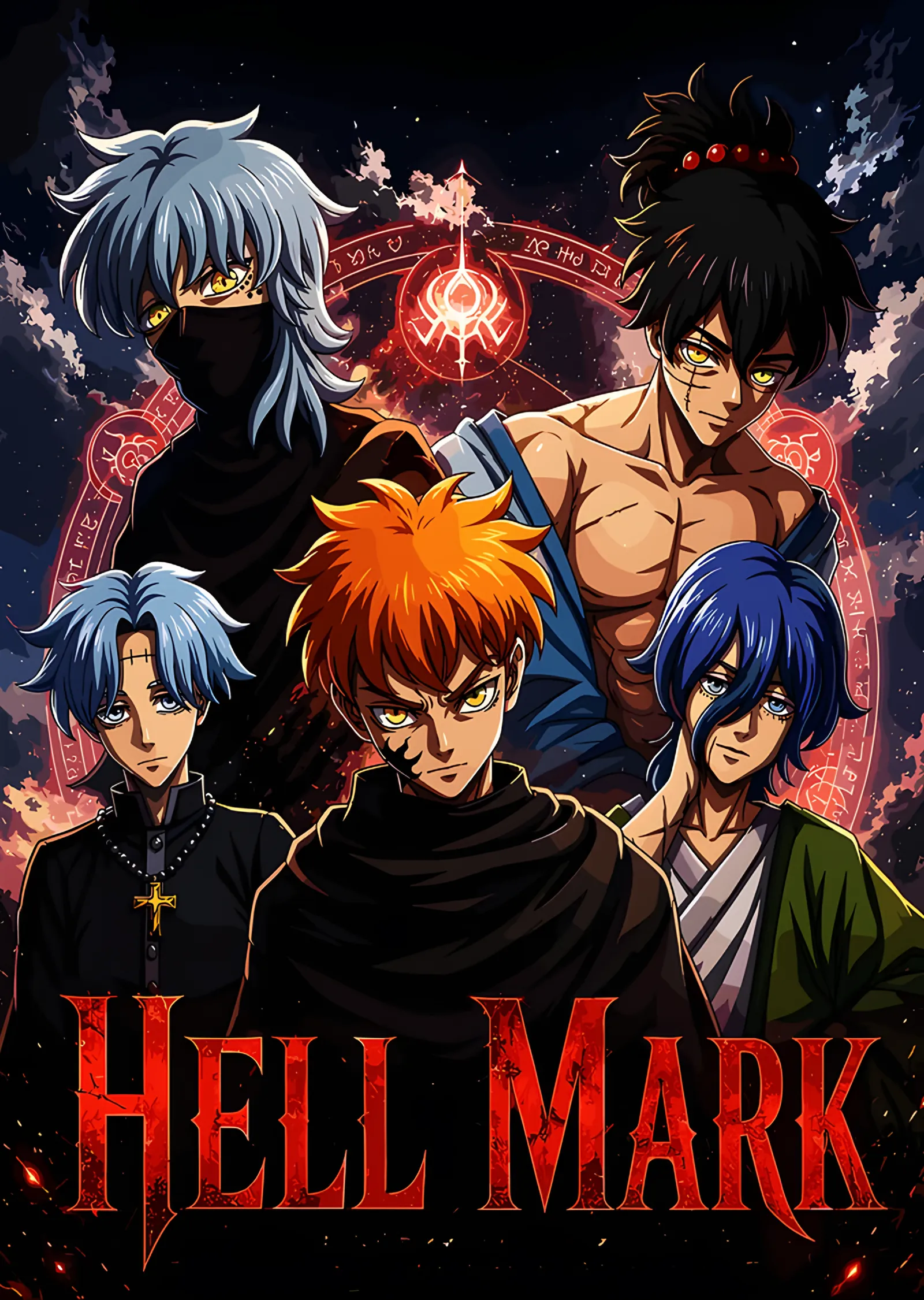Hell Mark: Kızıl Amblemin Altında Kadro metal tablo
