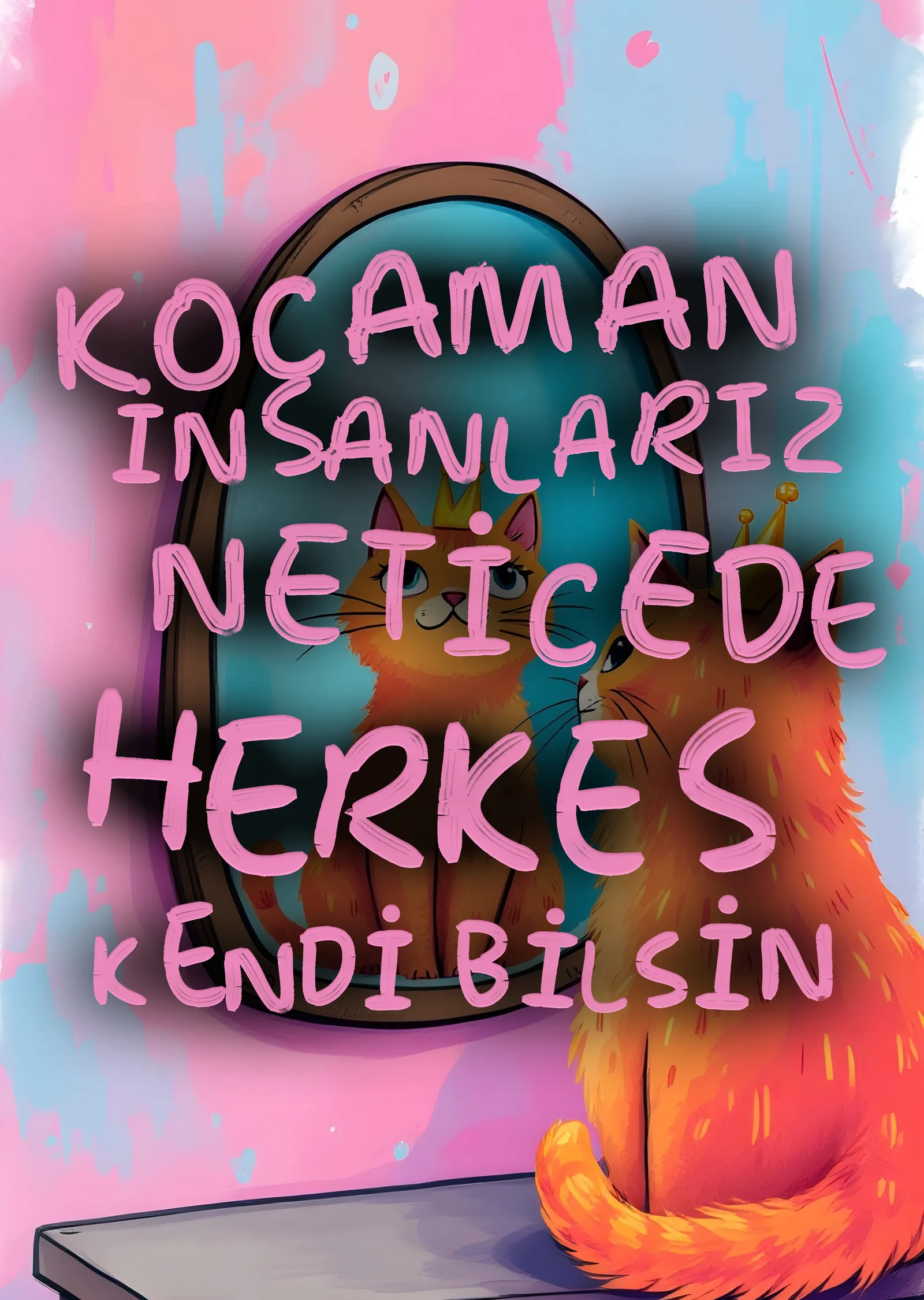 Herkes Kendi Bilsin metal tablo