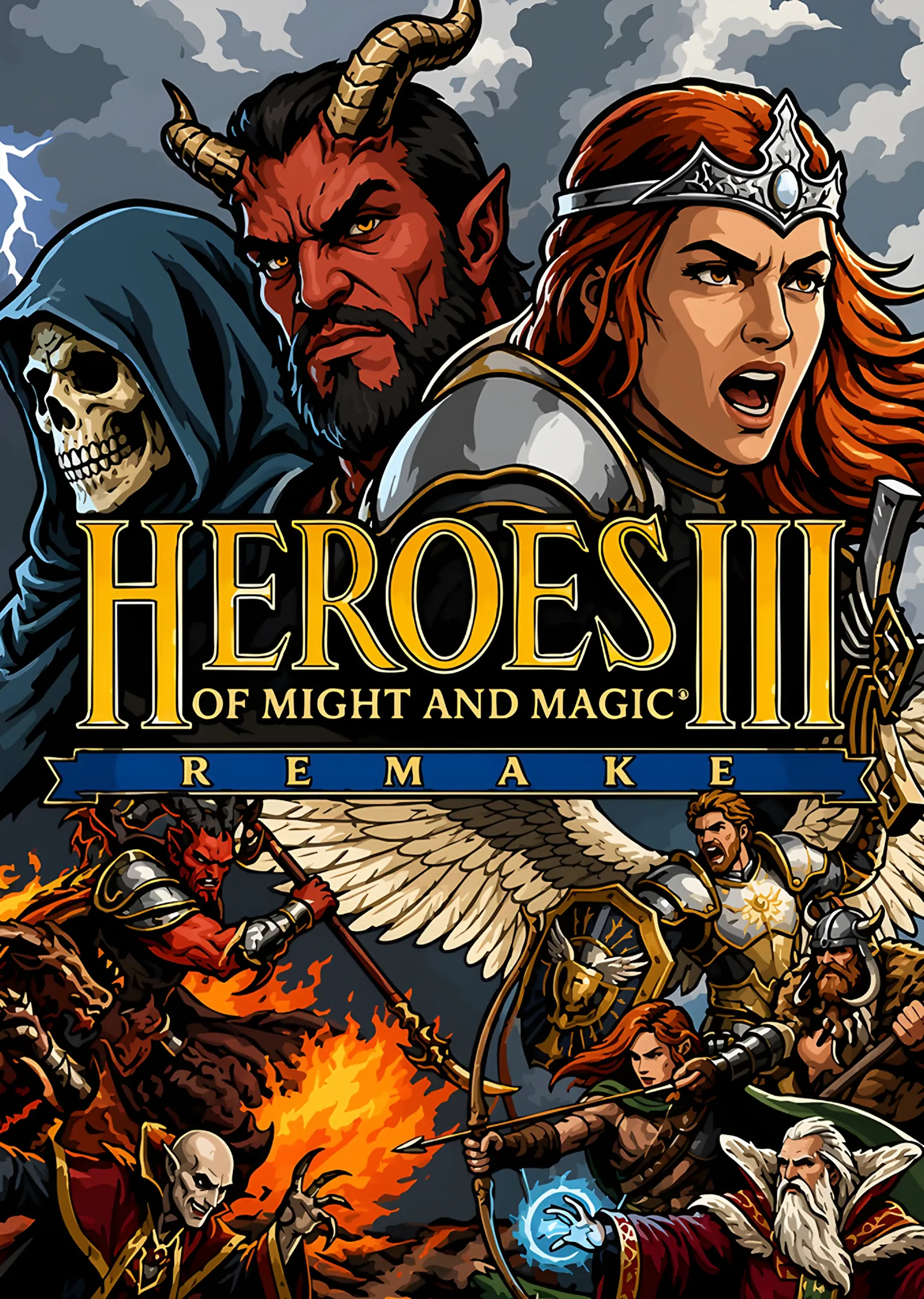 Heroes of Might and Magic III: Üç Fraksiyon Lideri metal tablo