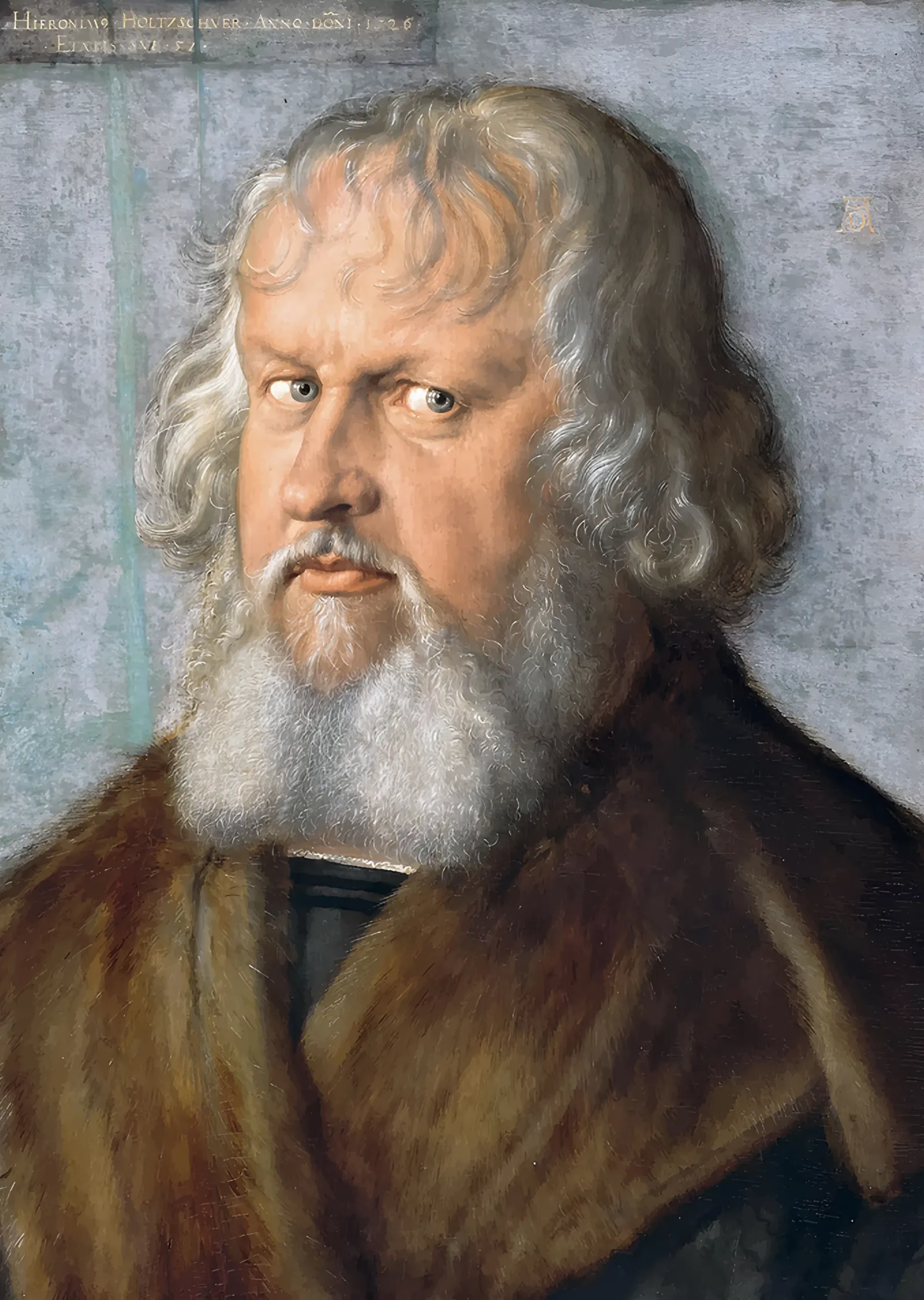 Hieronymus Holzschuher Portresi - Albrecht Dürer metal tablo