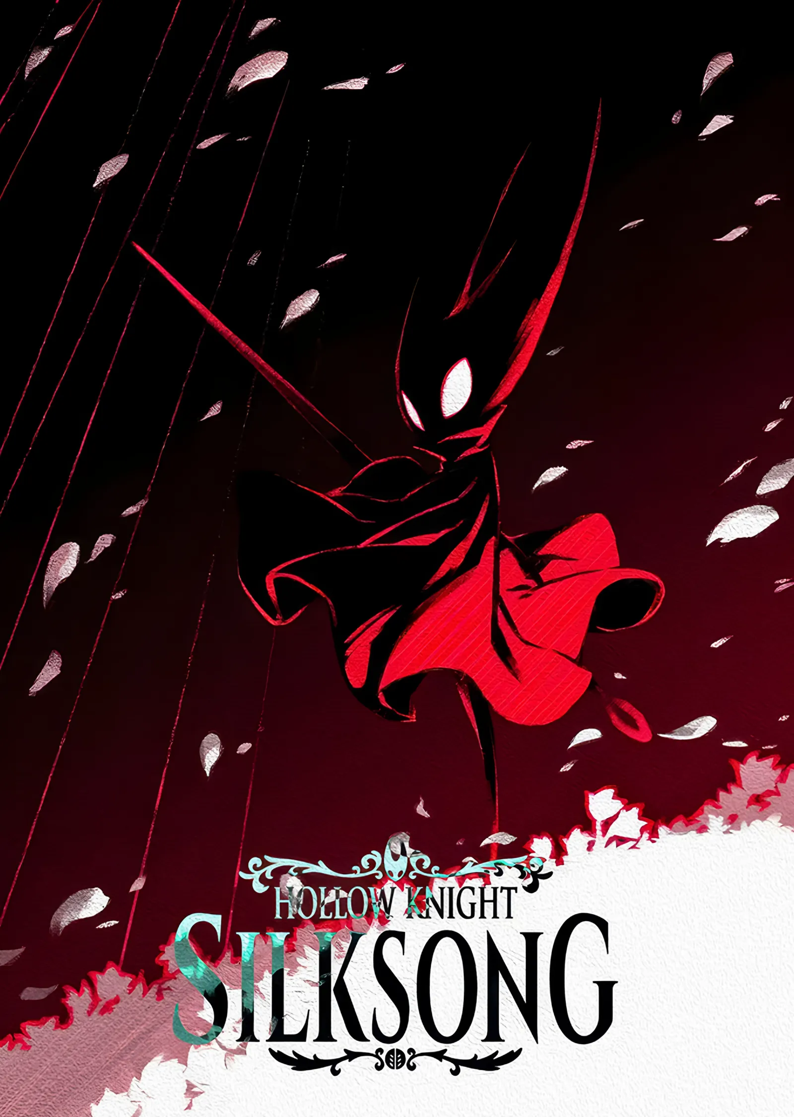 Hollow Knight Silksong: Kızıl Yağmurda Hornet metal tablo