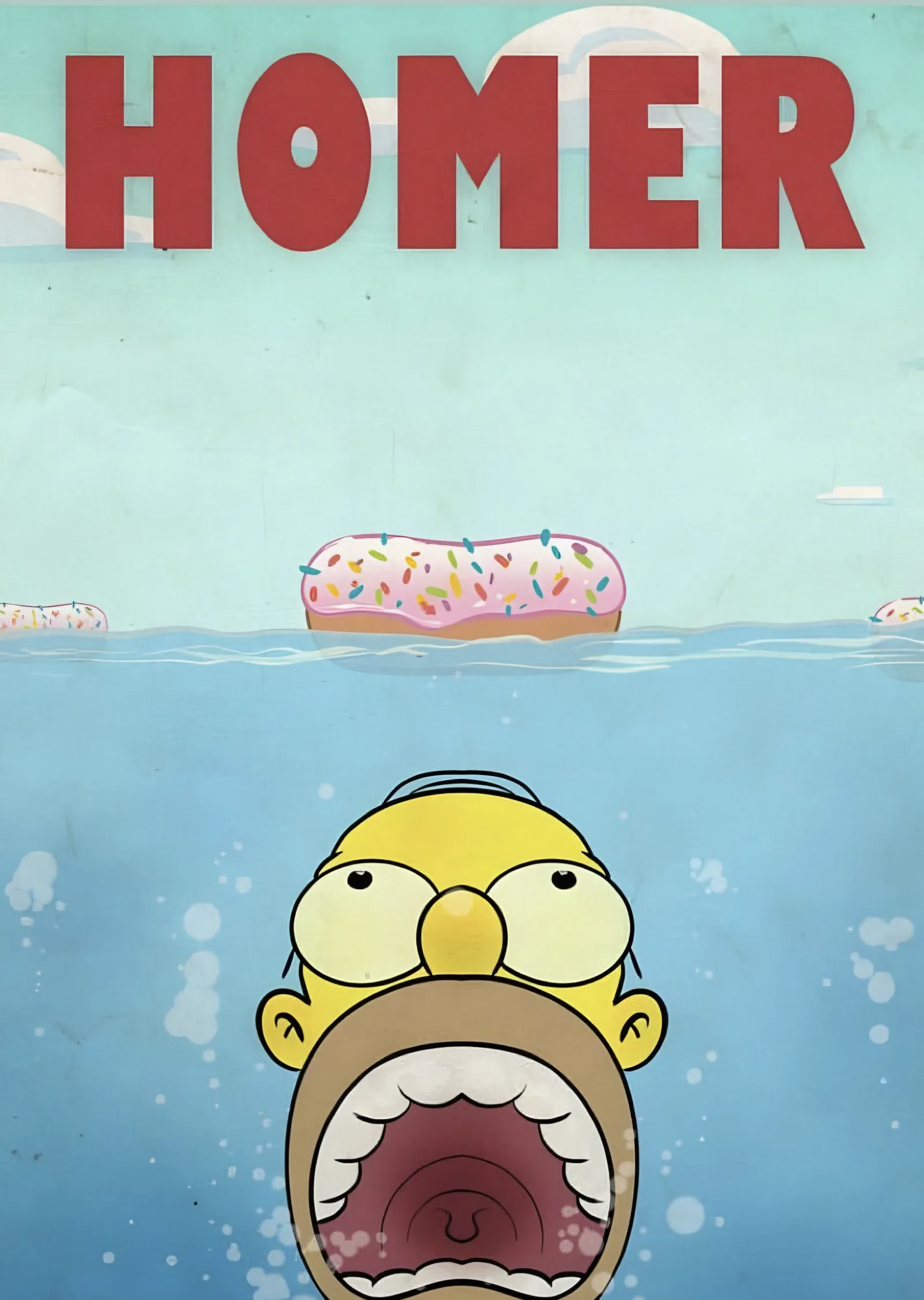 Homer Simpson - Donut metal tablo