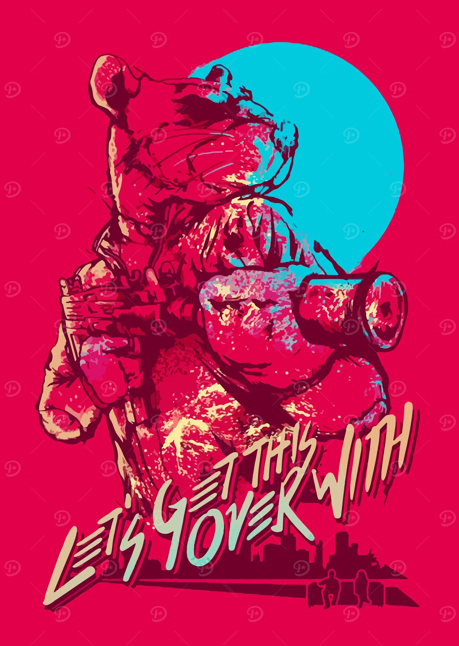 Hotline Miami - Let's Get This Over With metal tablo