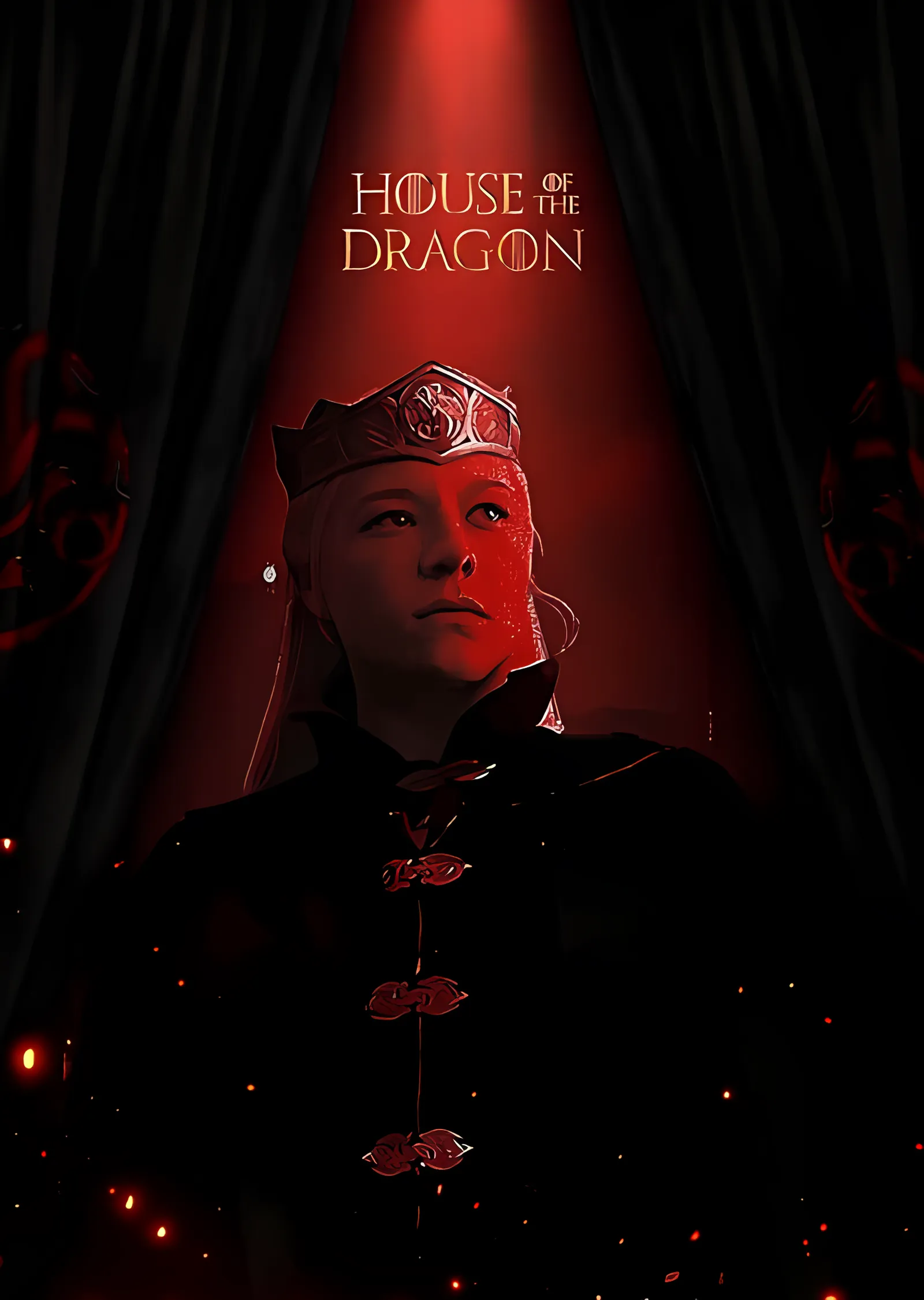 House of the Dragon - Rhaenyra Targaryen metal tablo