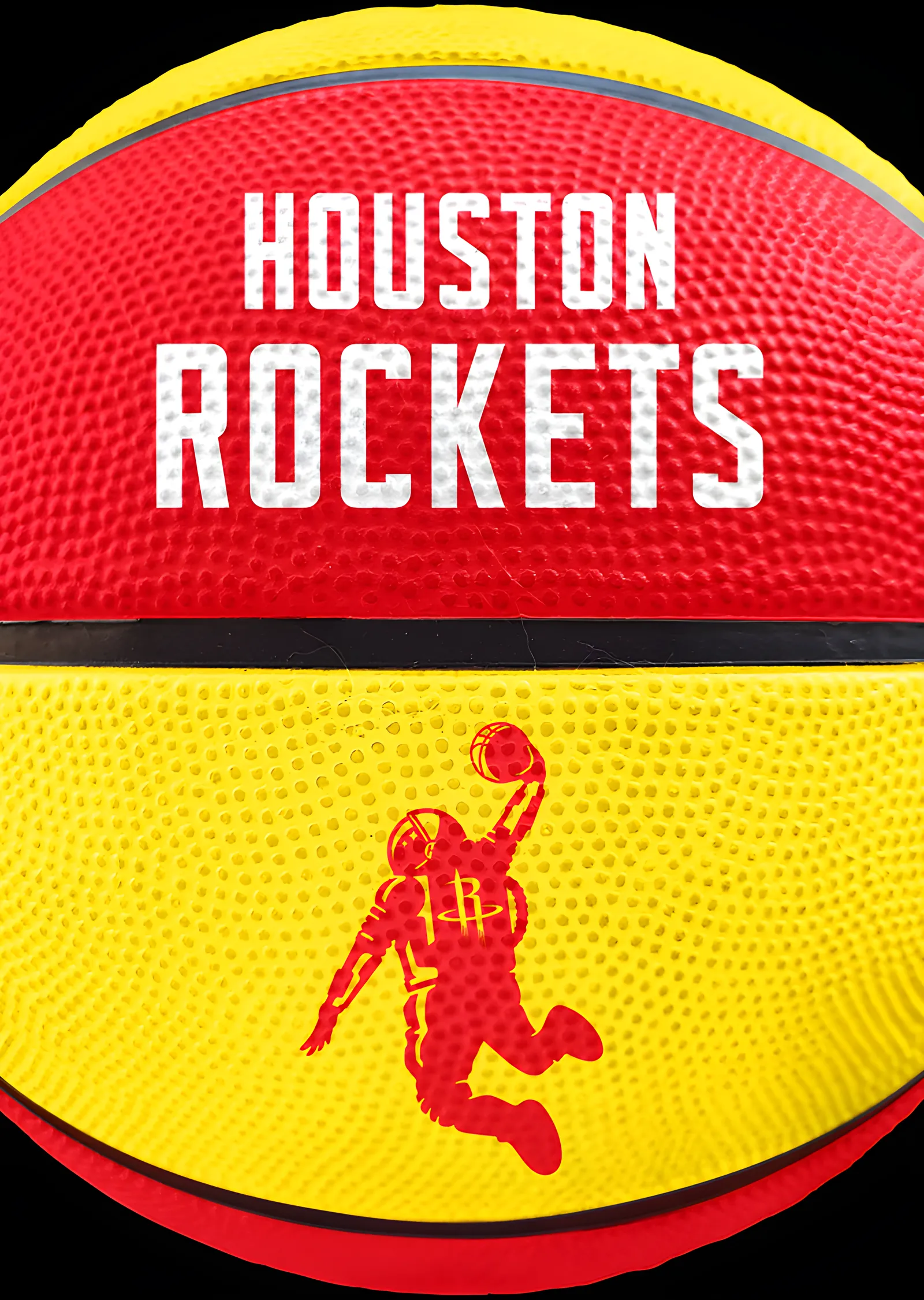 Houston Rockets - Basketbol Topu metal tablo