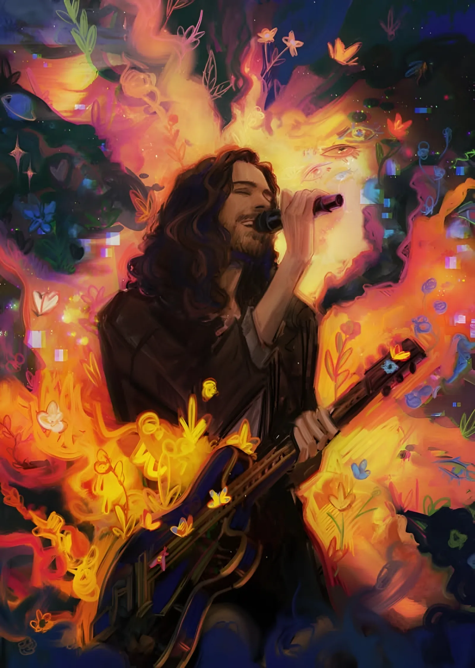 Hozier - Alevler ve Kelebekler metal tablo