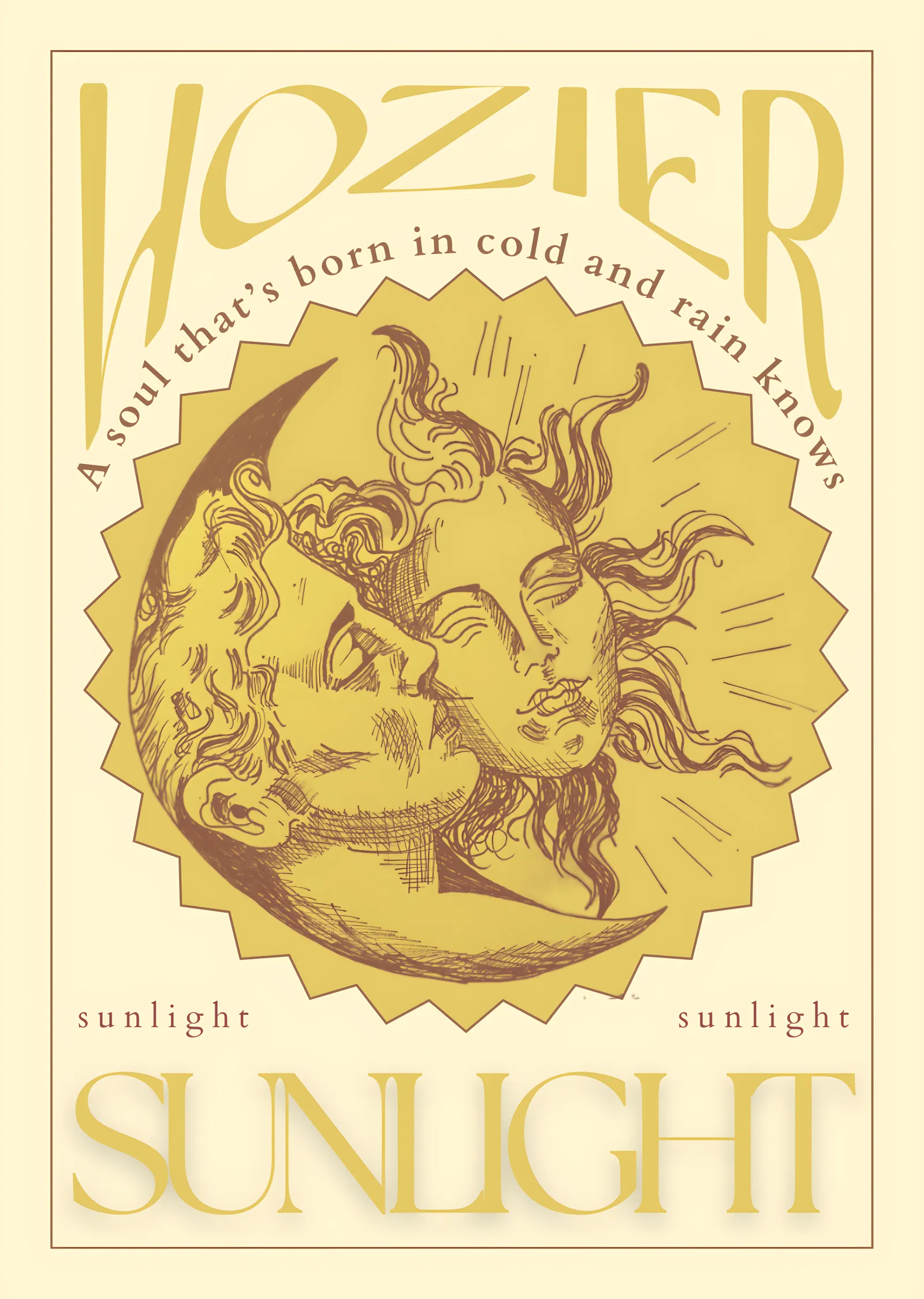 Hozier - Sunlight metal tablo
