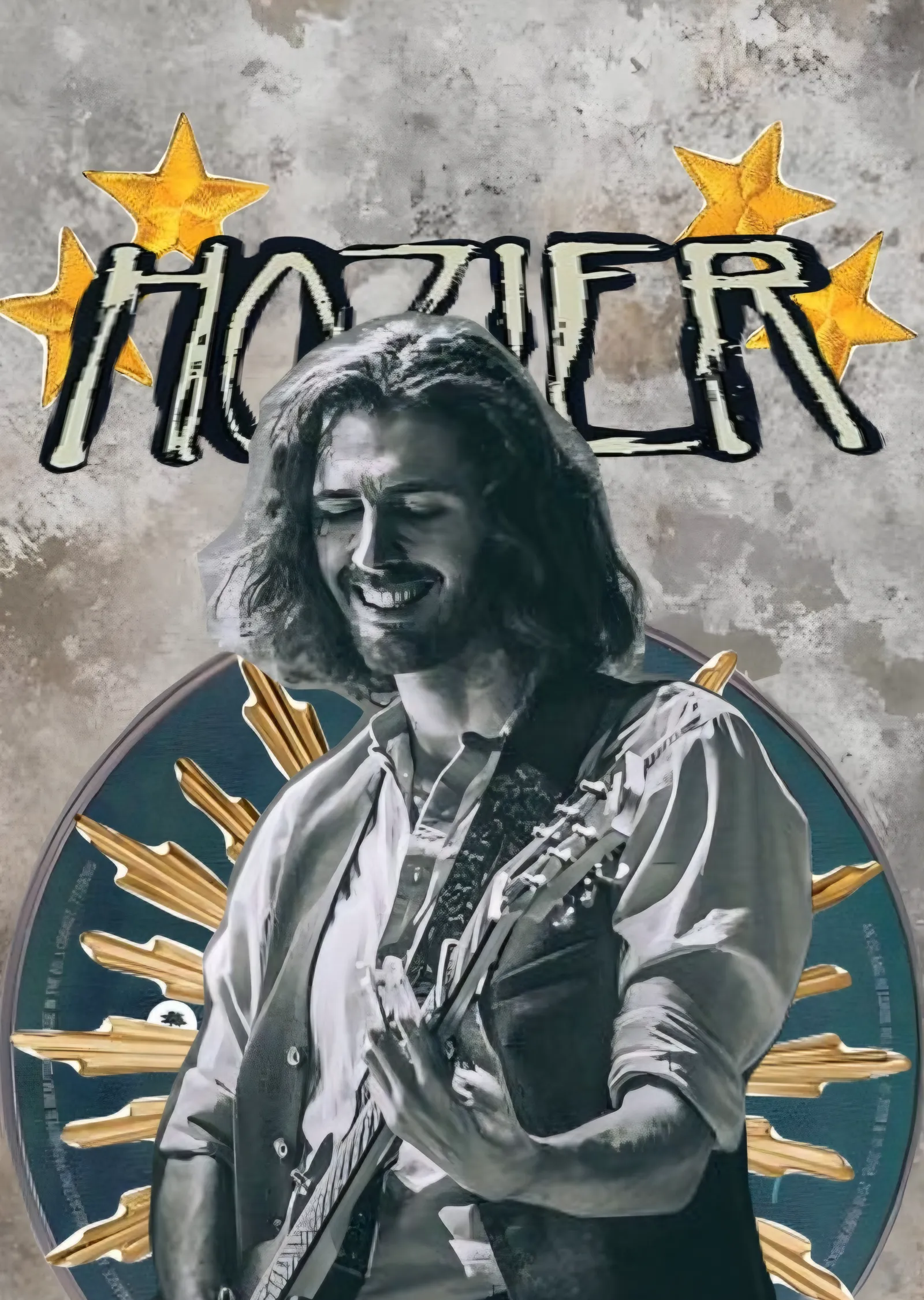 Hozier - Yıldızlı Sahne Afişi metal tablo