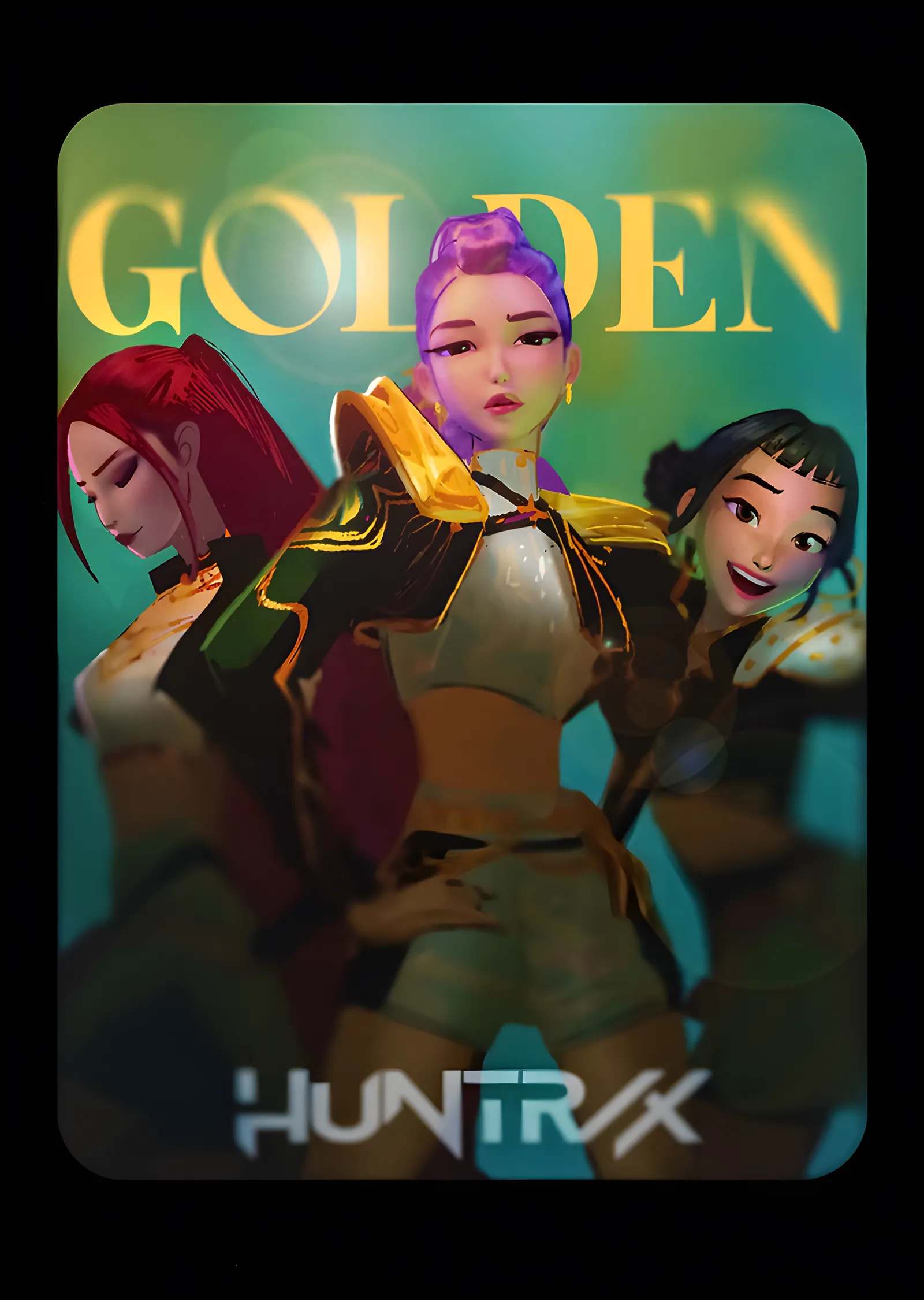 Huntrix - Golden metal tablo