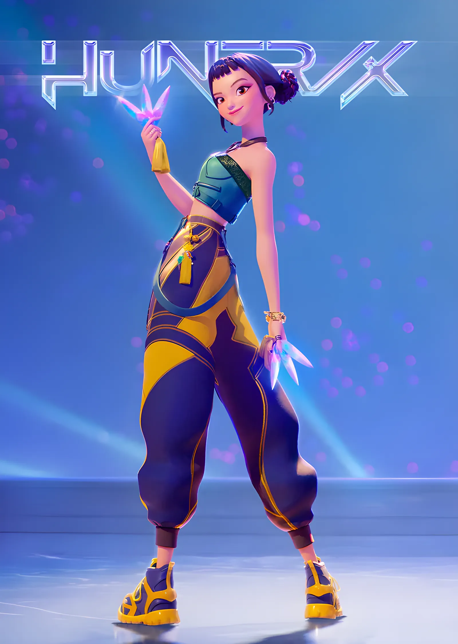 Huntrix - Zoey Solo metal tablo