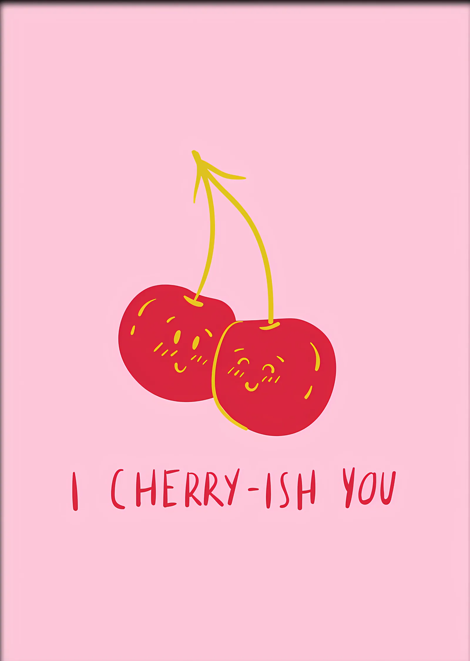 I Cherry-ish You metal tablo