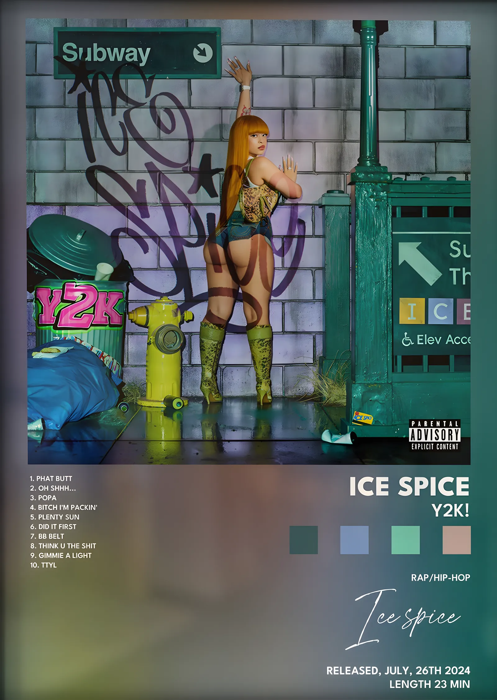 Ice Spice: Y2K! metal tablo