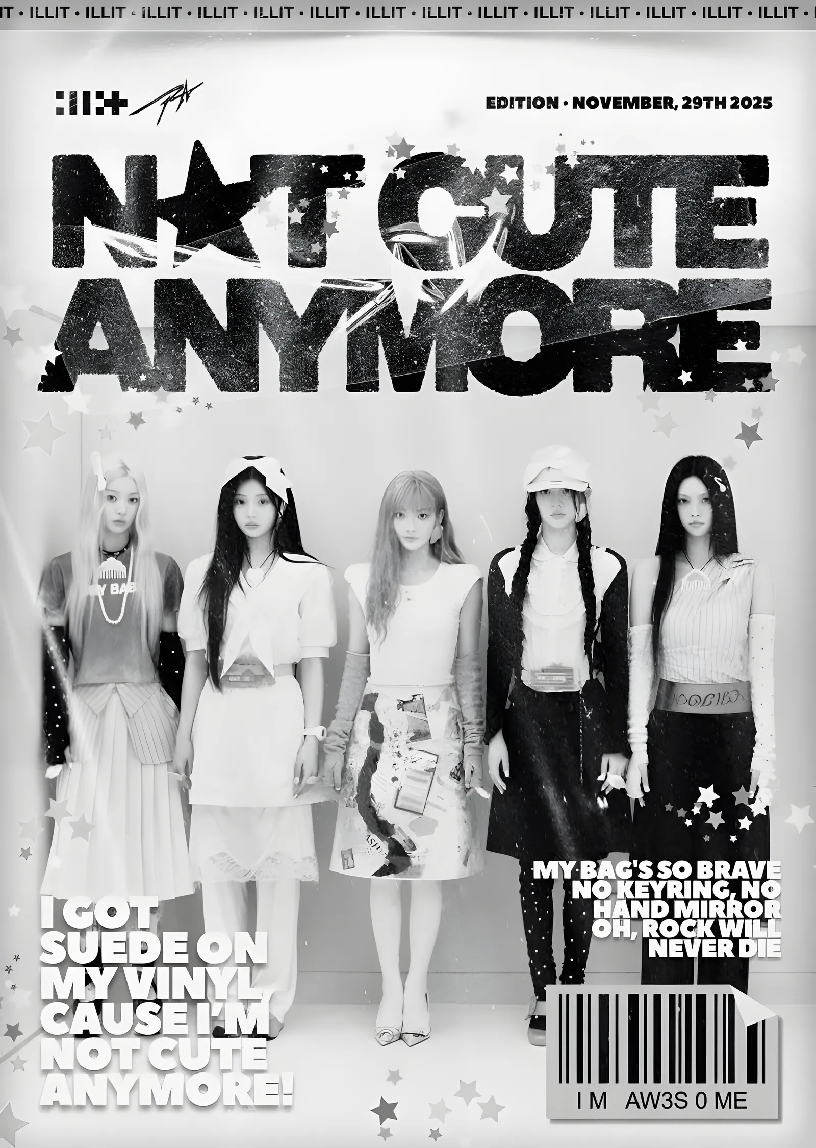ILLIT: Not Cute Anymore metal tablo