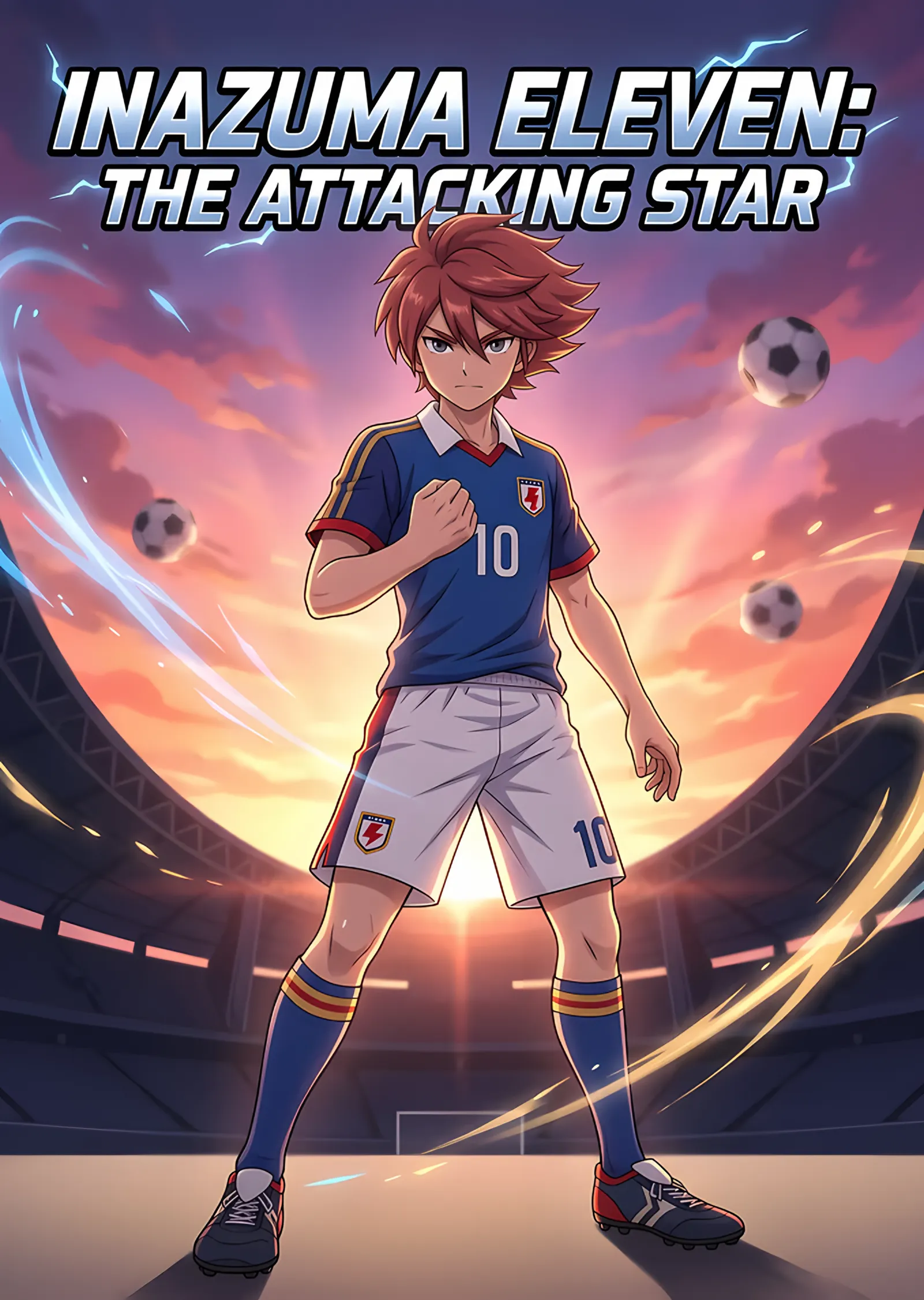 Inazuma Eleven The Attacking Star: On Numaralı Forvet metal tablo