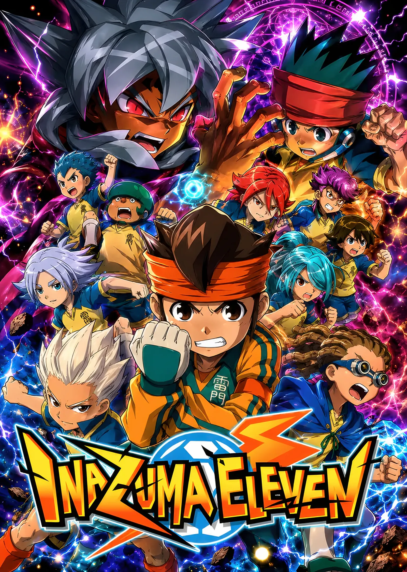 Inazuma Eleven: Yumruk Kaldıran Takım metal tablo