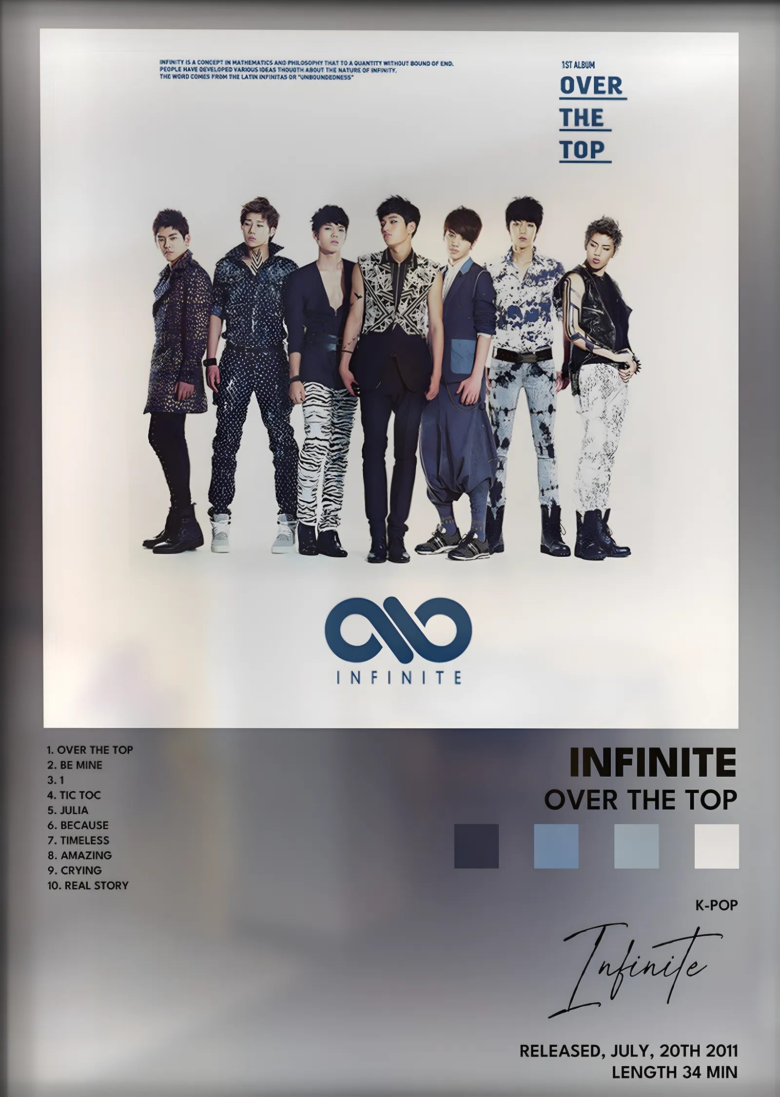 Infinite: Over the Top metal tablo