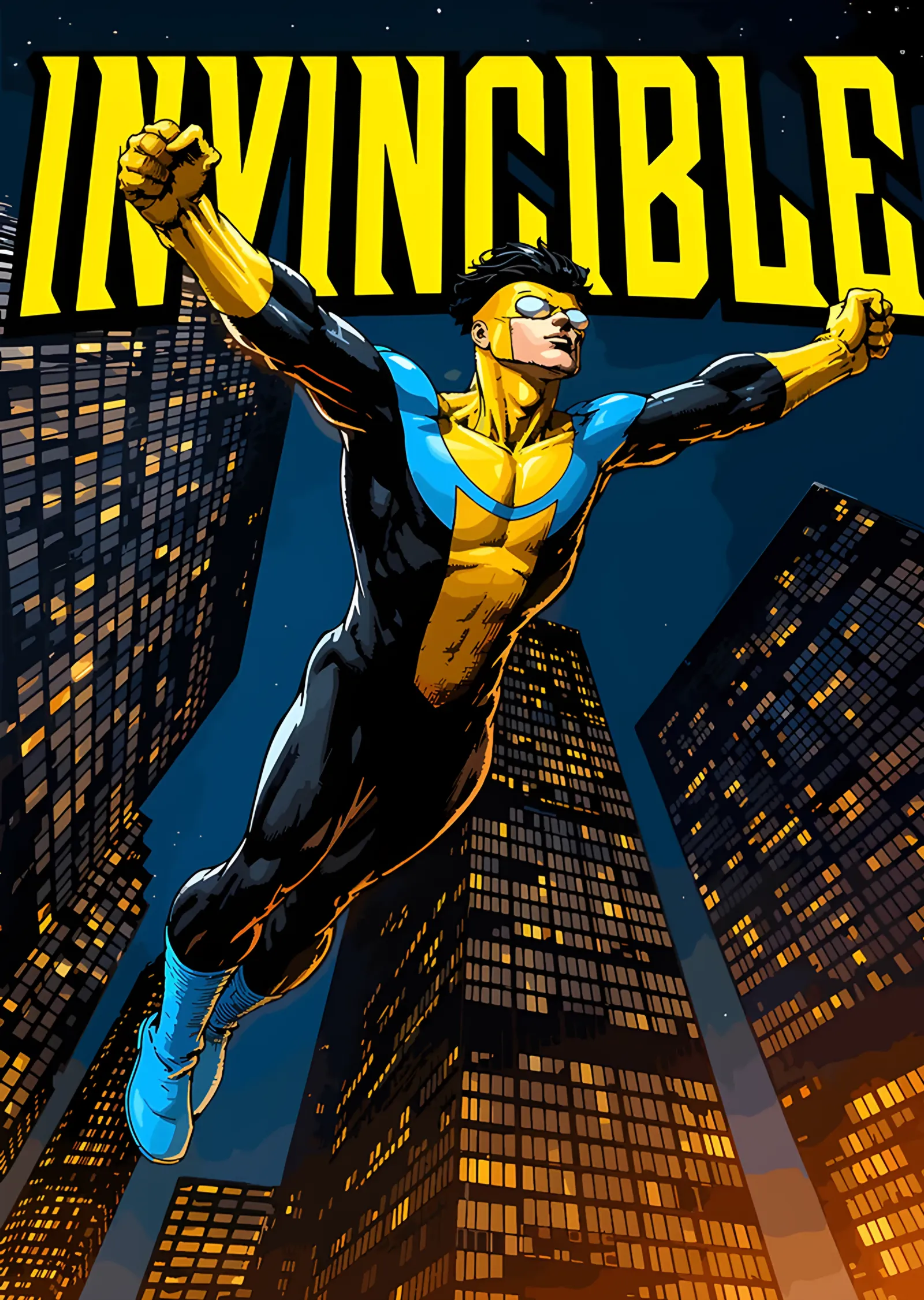 Invincible: Gökdelenlerin Arasında Yükseliş metal tablo