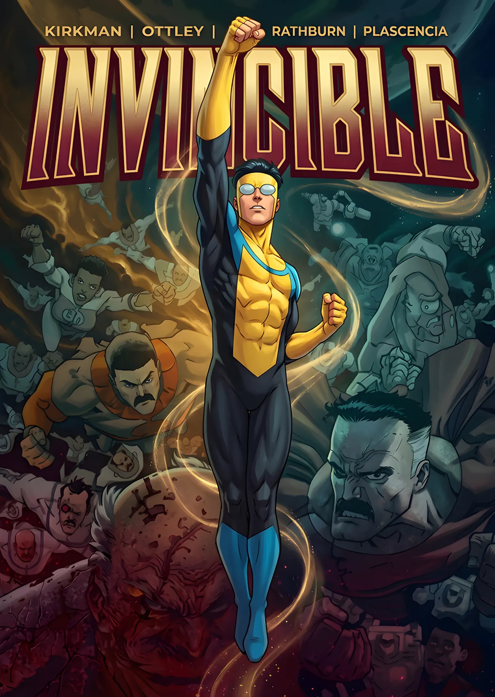 Invincible: Kahraman Kalabalığının Üstünde Yükseliş metal tablo