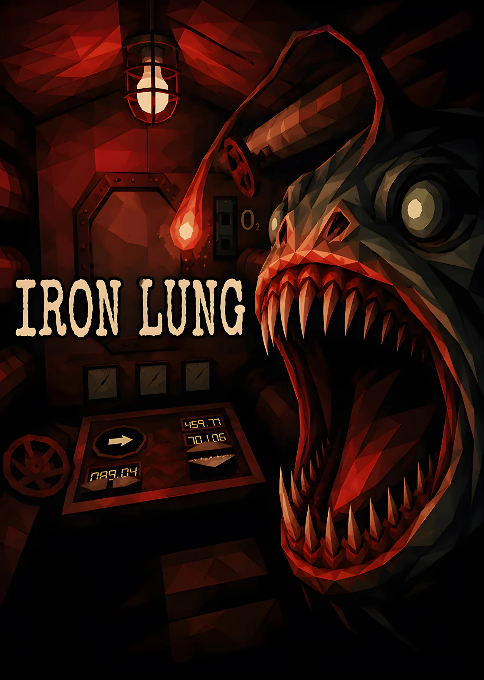 Iron Lung: Dişlek Yaratıkla Yüz Yüze metal tablo