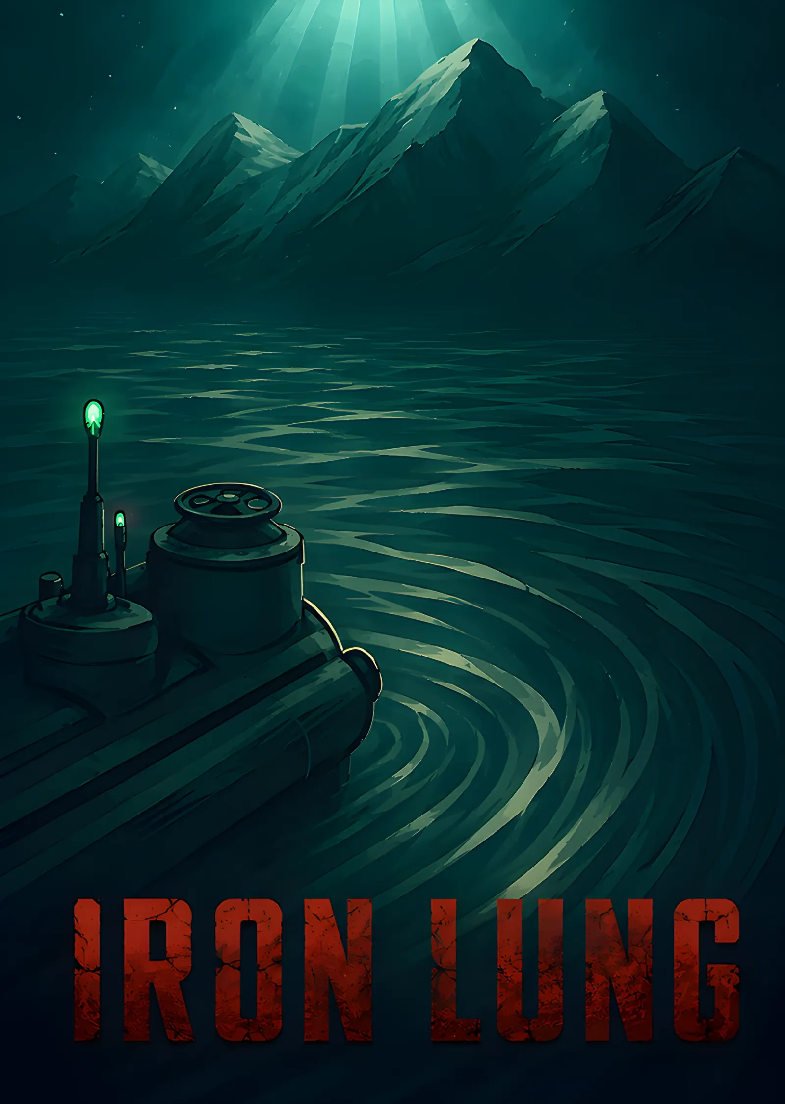 Iron Lung: Sisli Sıvıda Küçük Denizaltı metal tablo